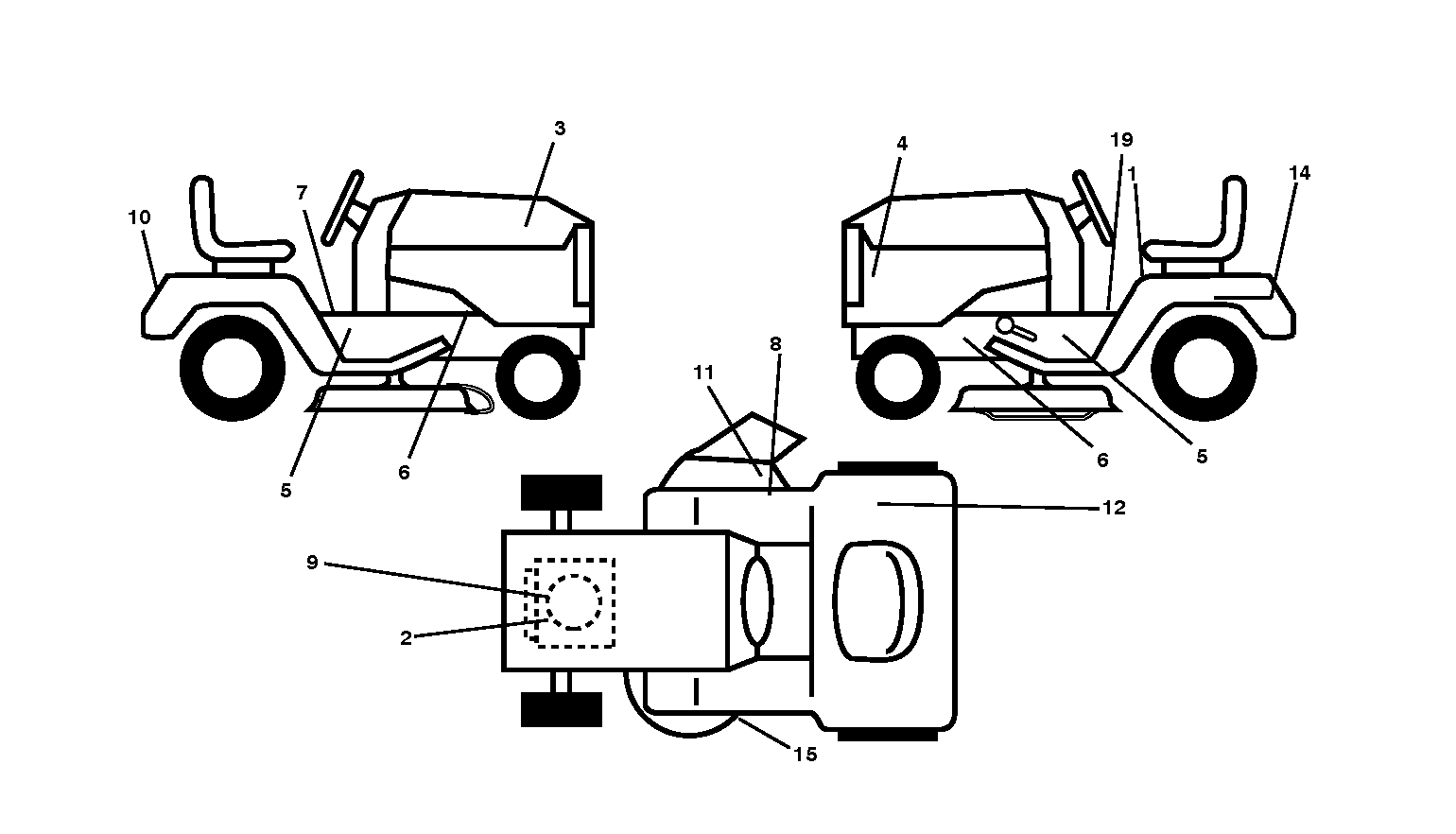 BRAKE / REAR MOWER LIFT