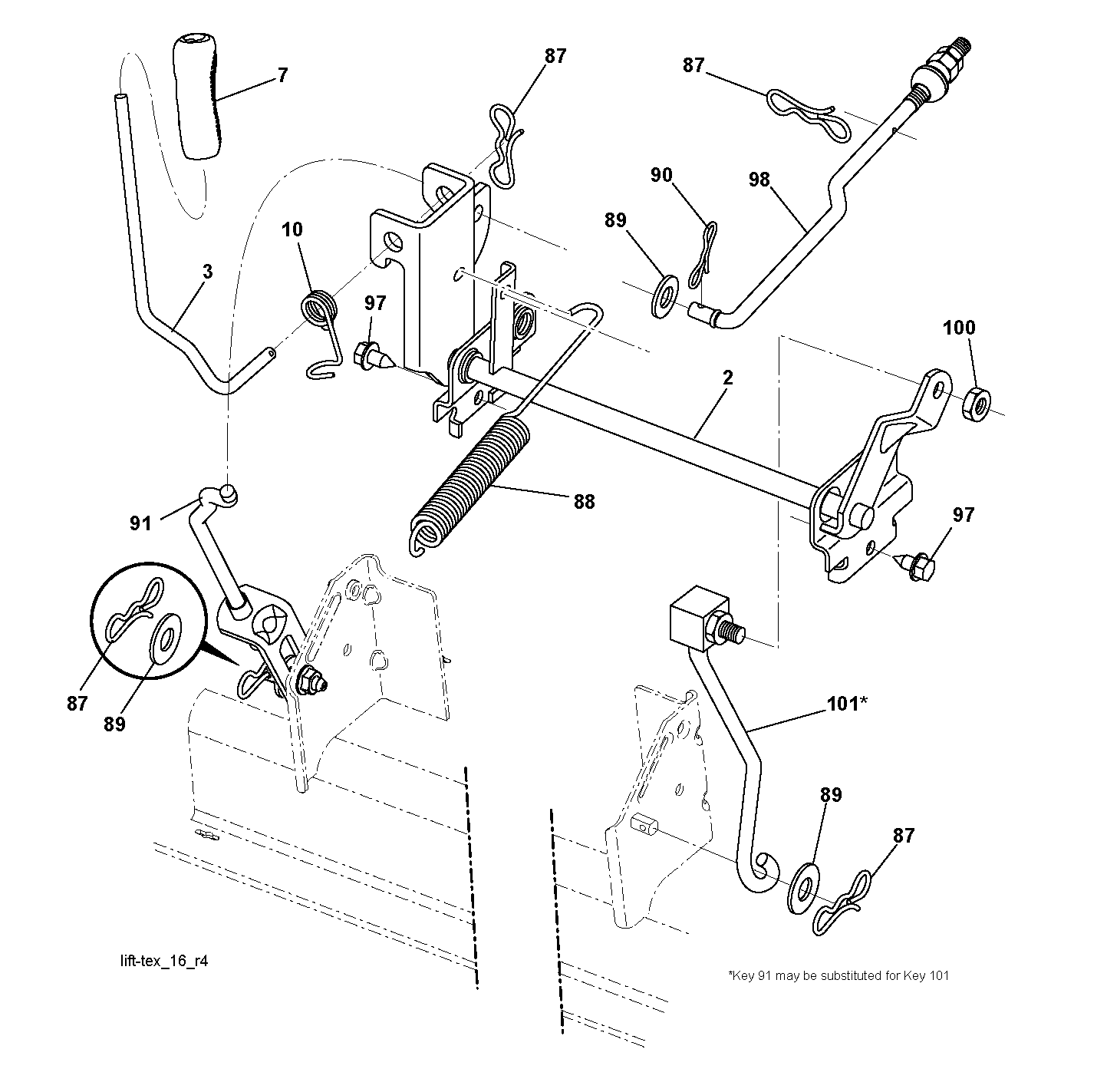 MOWER LIFT / DECK LIFT