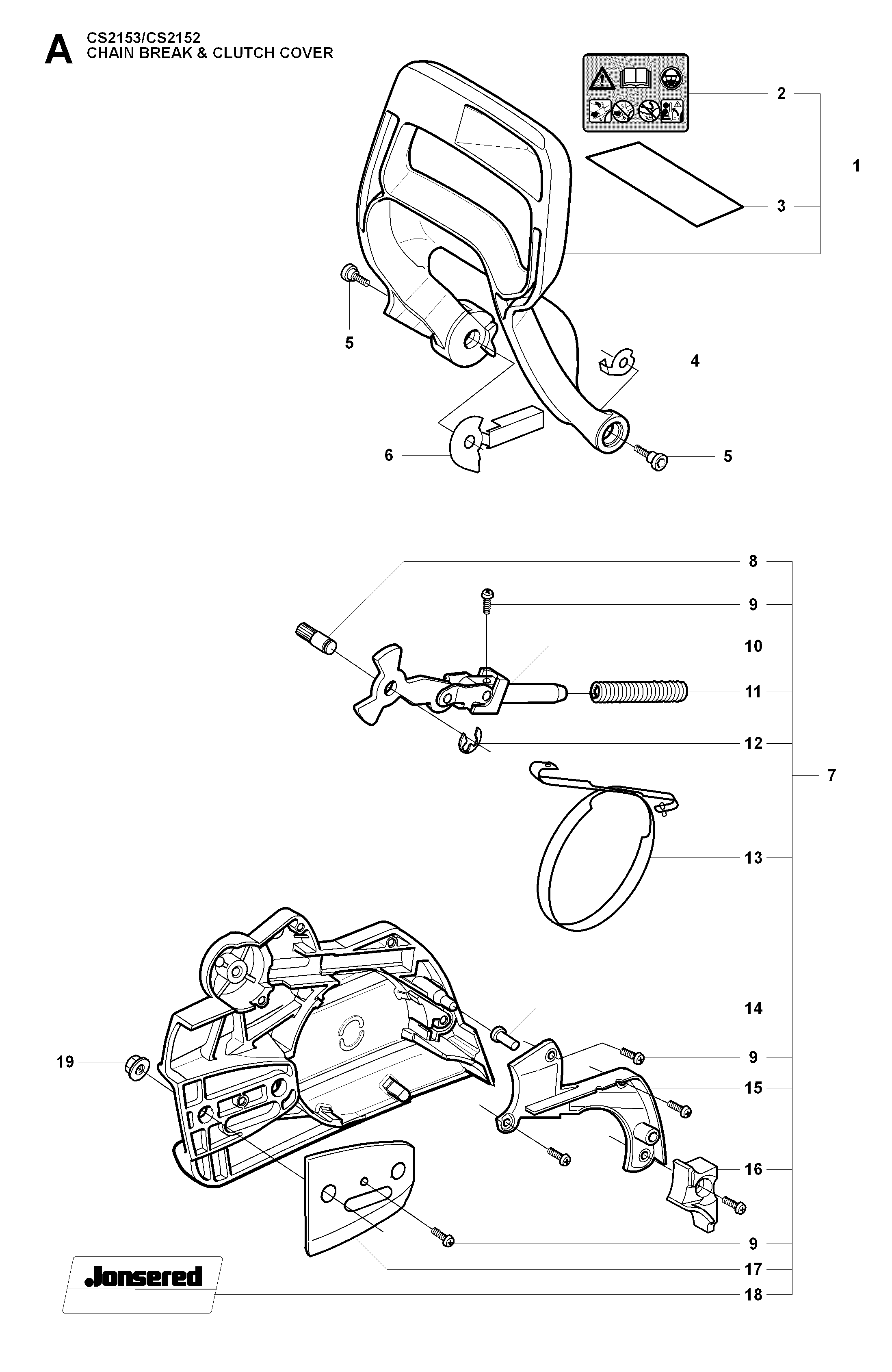 CHAIN BRAKE & CLUTCH COVER