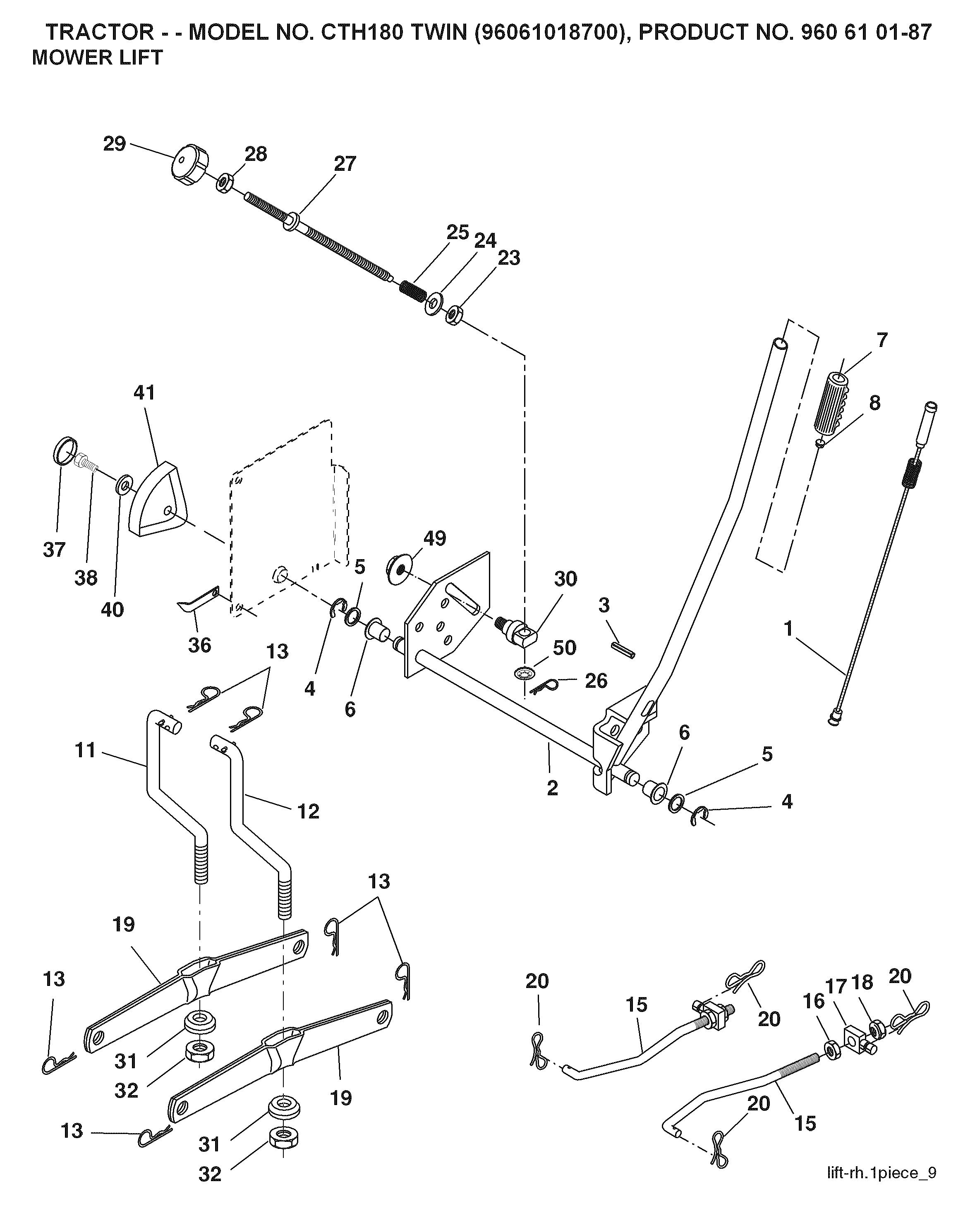 MOWER LIFT / DECK LIFT