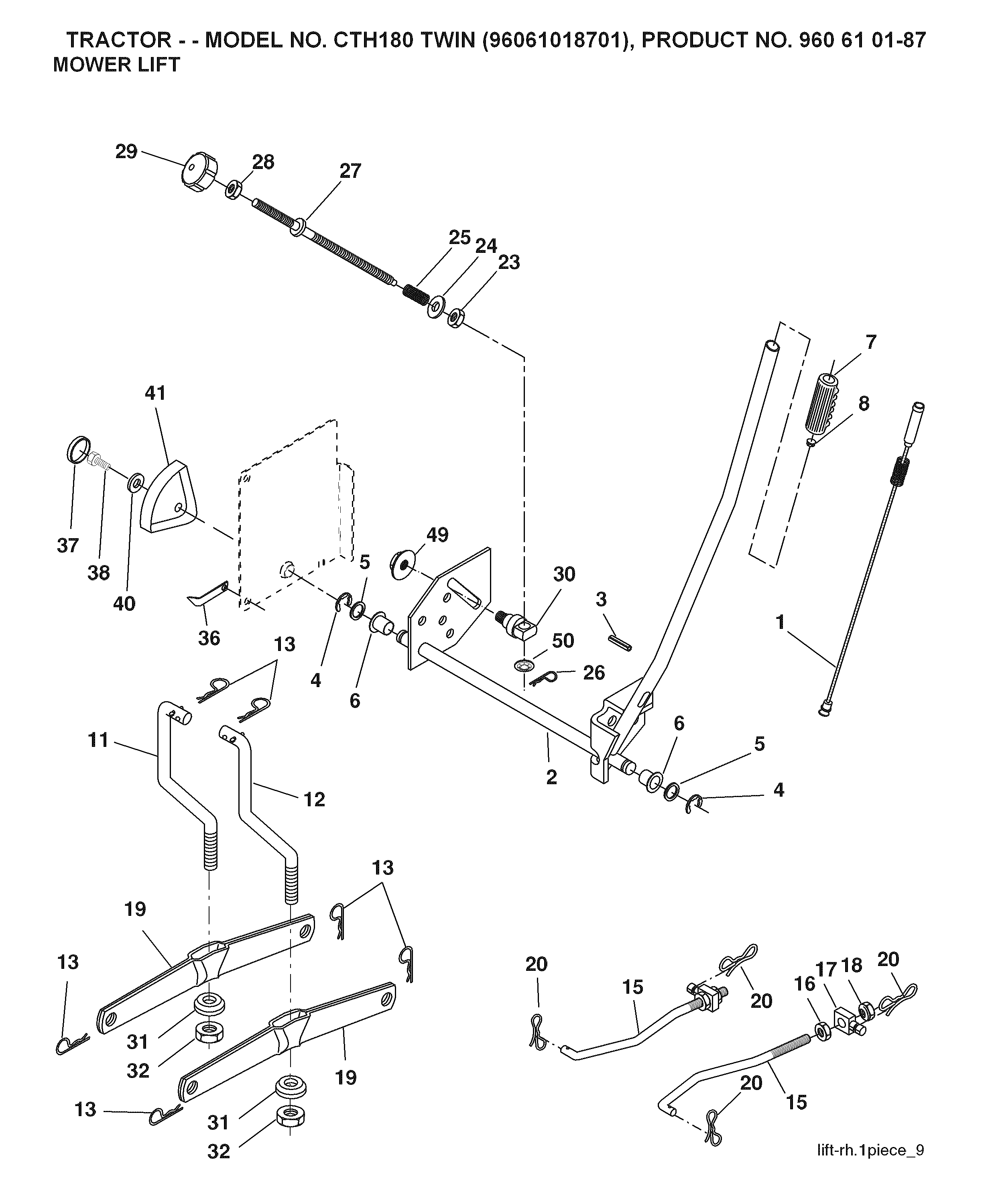 MOWER LIFT / DECK LIFT