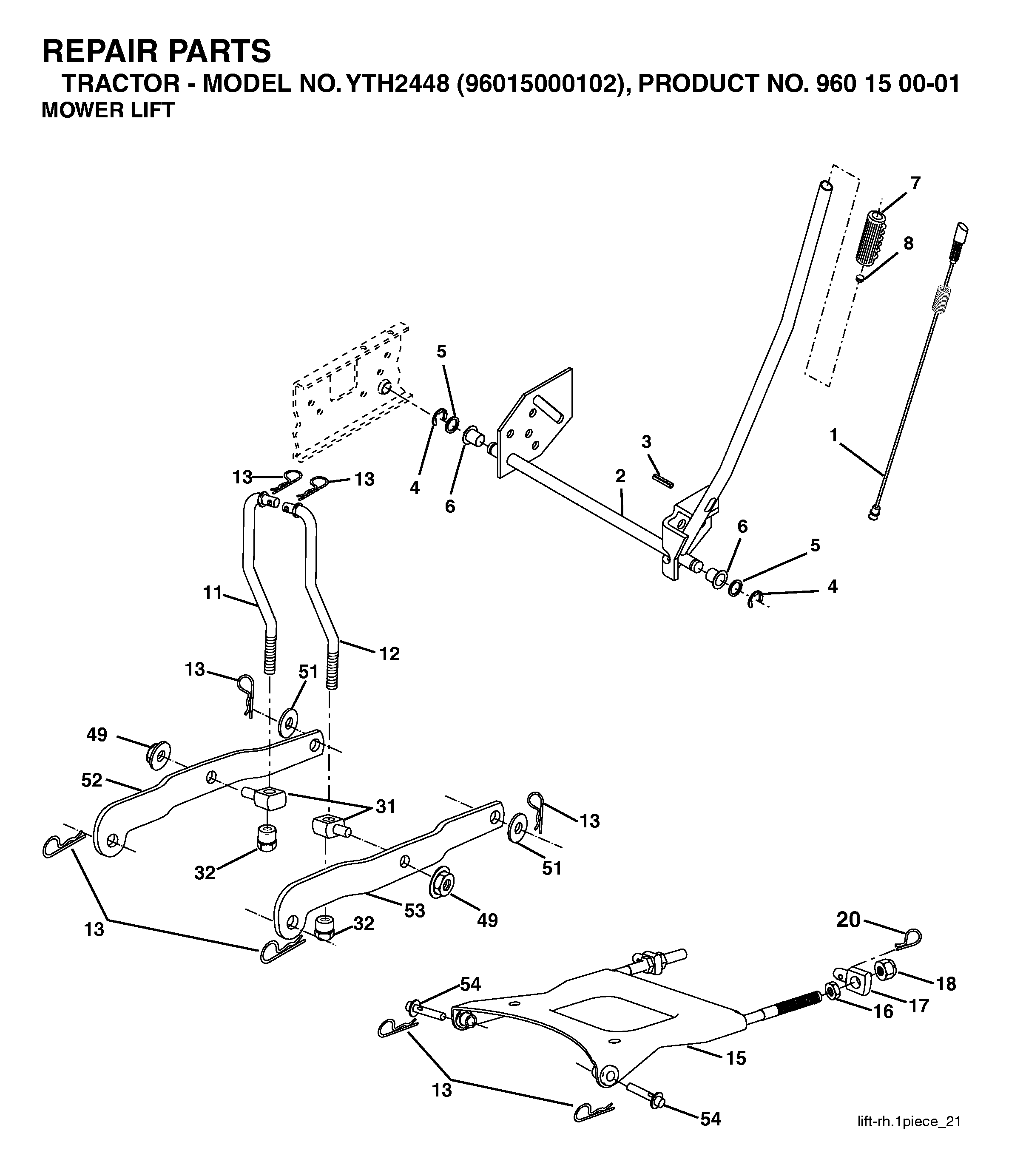 MOWER LIFT / DECK LIFT