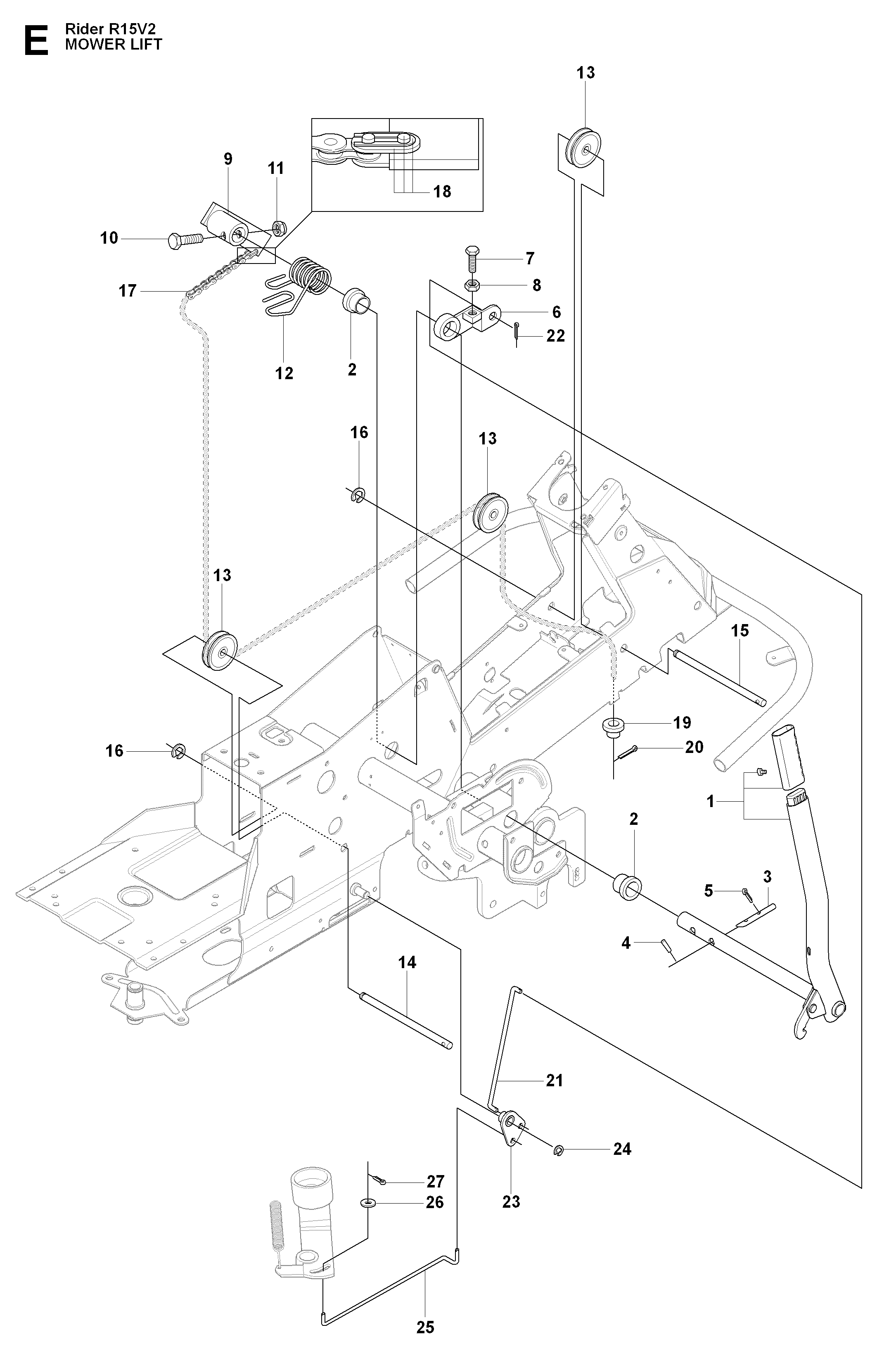 MOWER LIFT / DECK LIFT