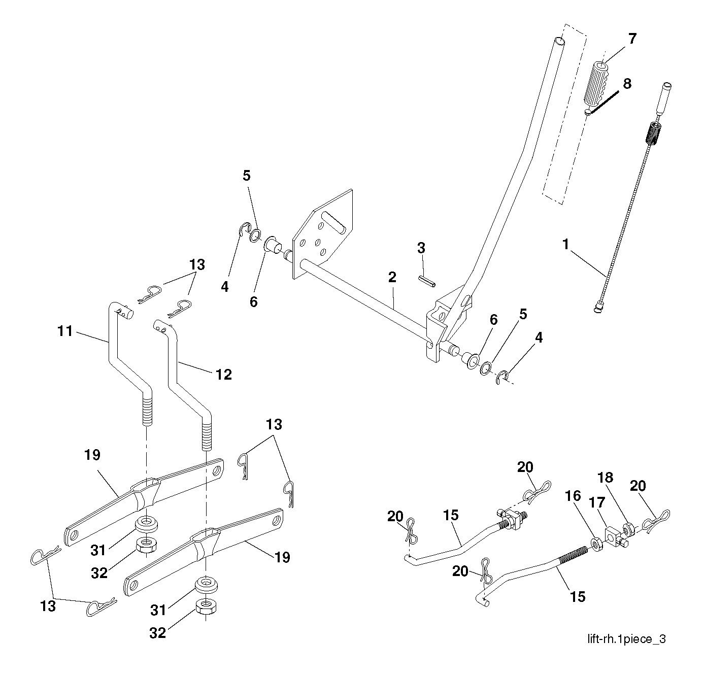 MOWER LIFT / DECK LIFT