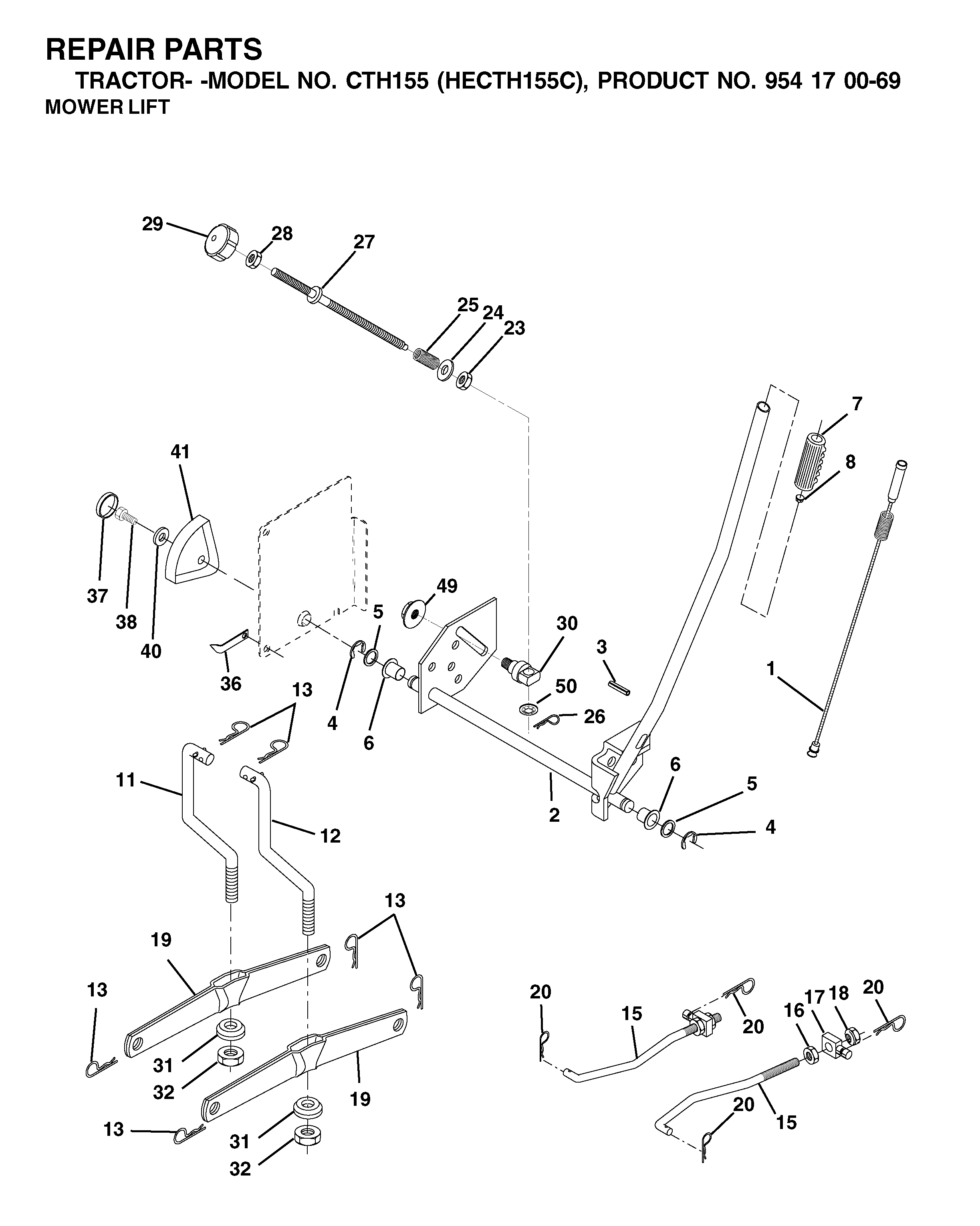 MOWER LIFT / DECK LIFT