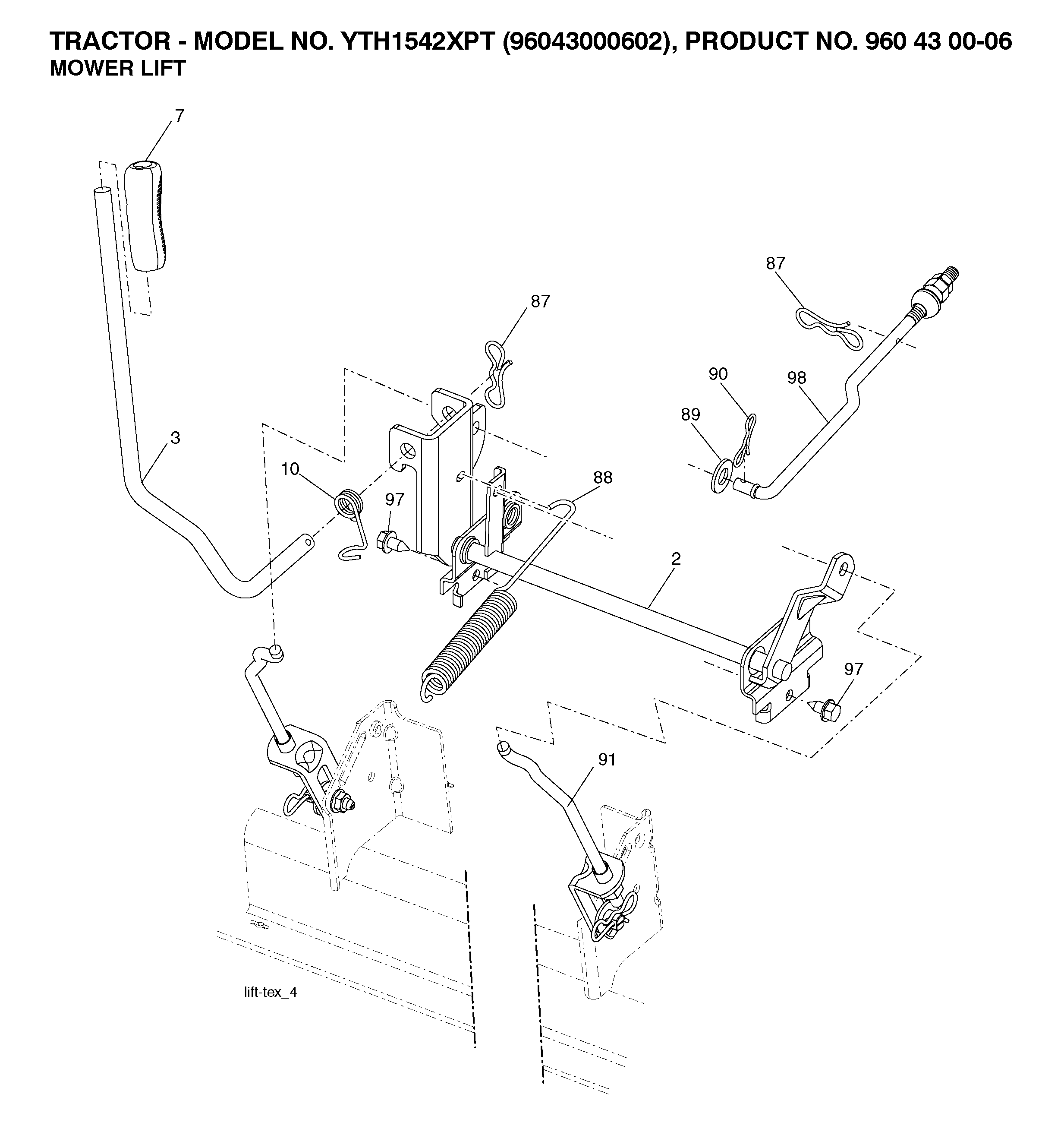 MOWER LIFT / DECK LIFT