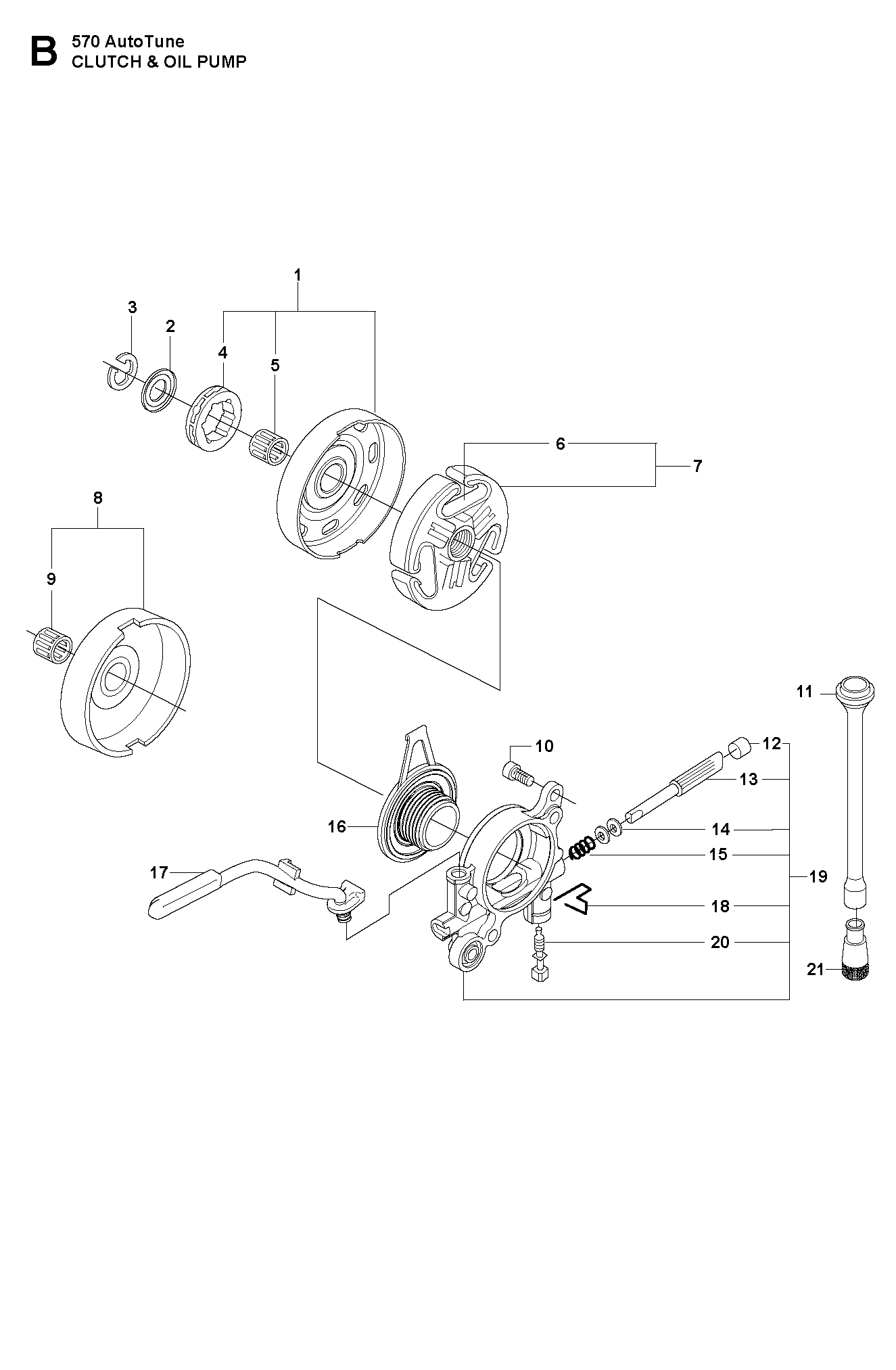 CLUTCH & OIL PUMP