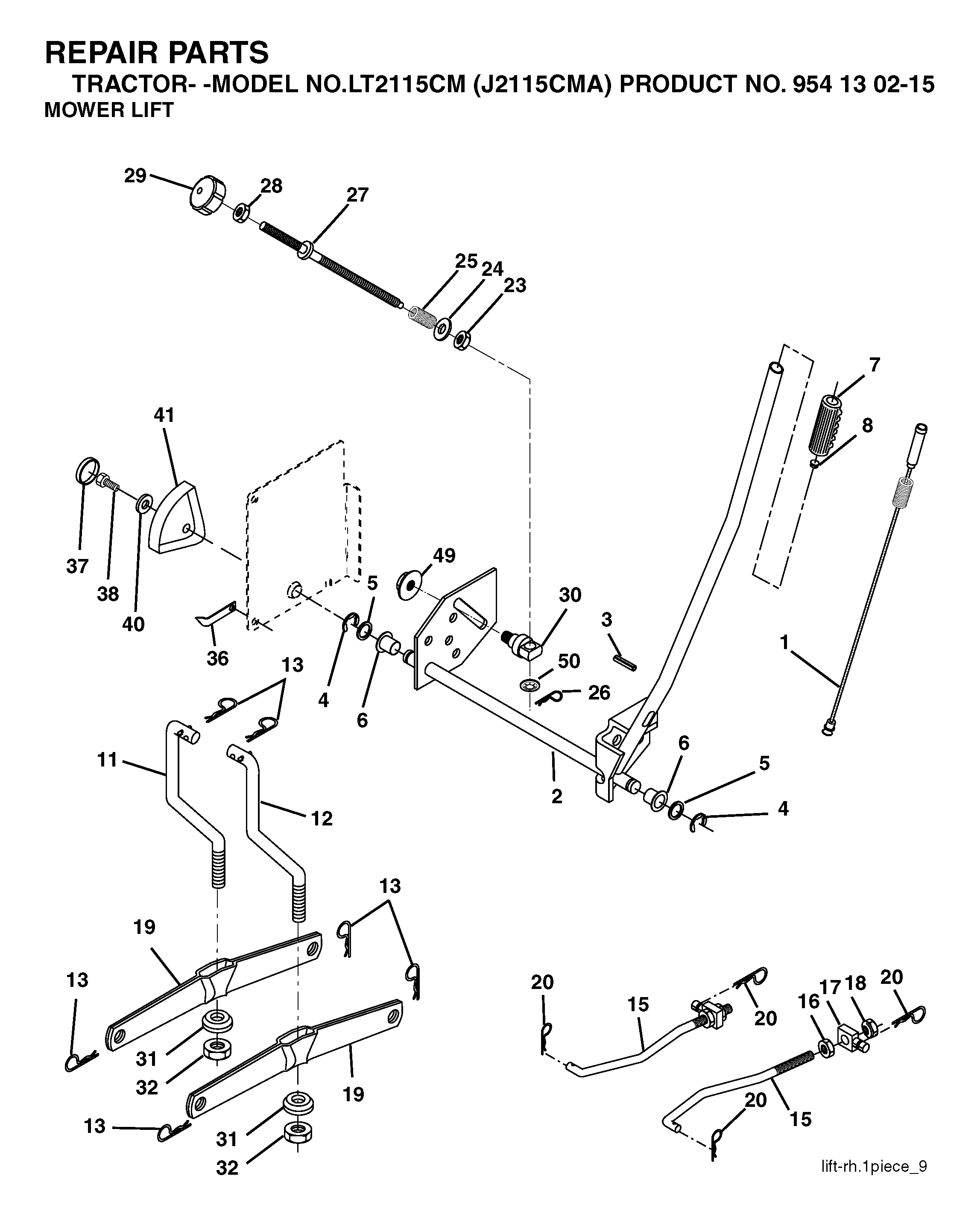 MOWER LIFT / DECK LIFT