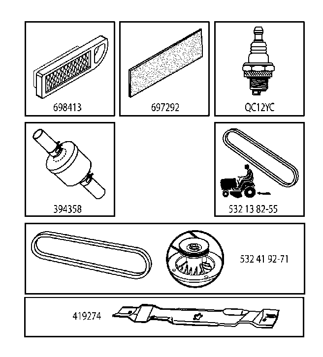 FREQUENTLY USED PARTS