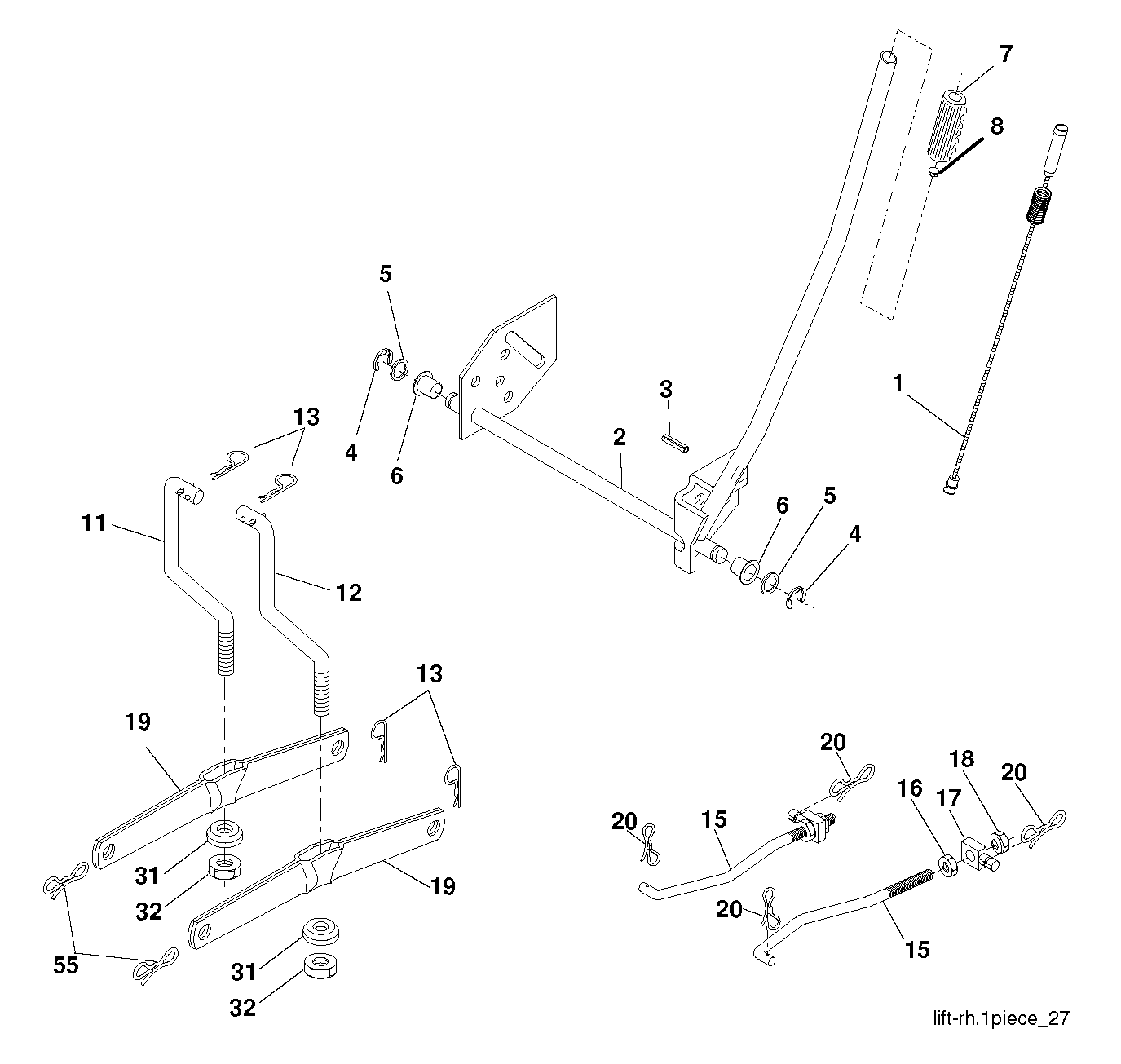 MOWER LIFT / DECK LIFT