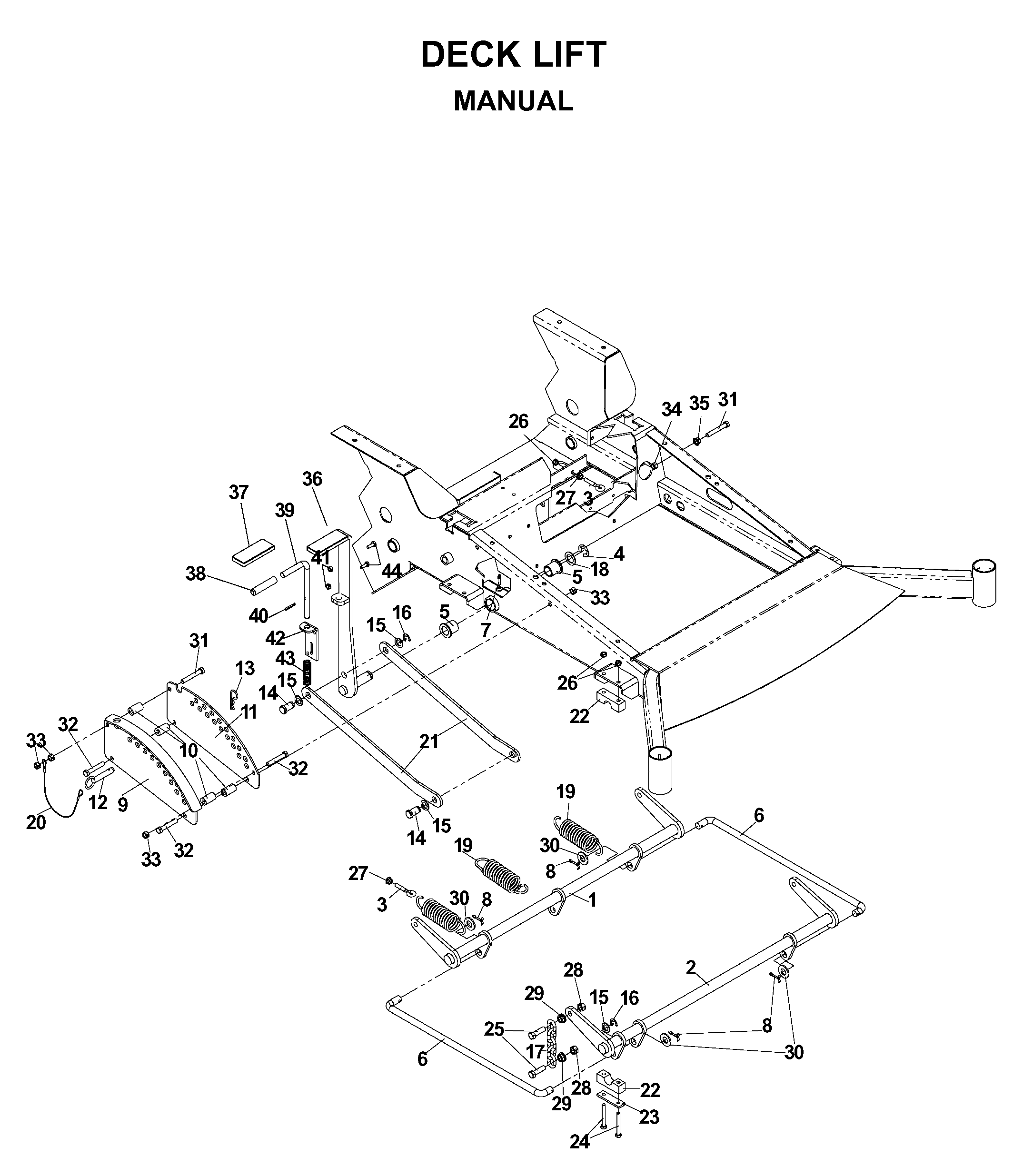 MOWER LIFT / DECK LIFT