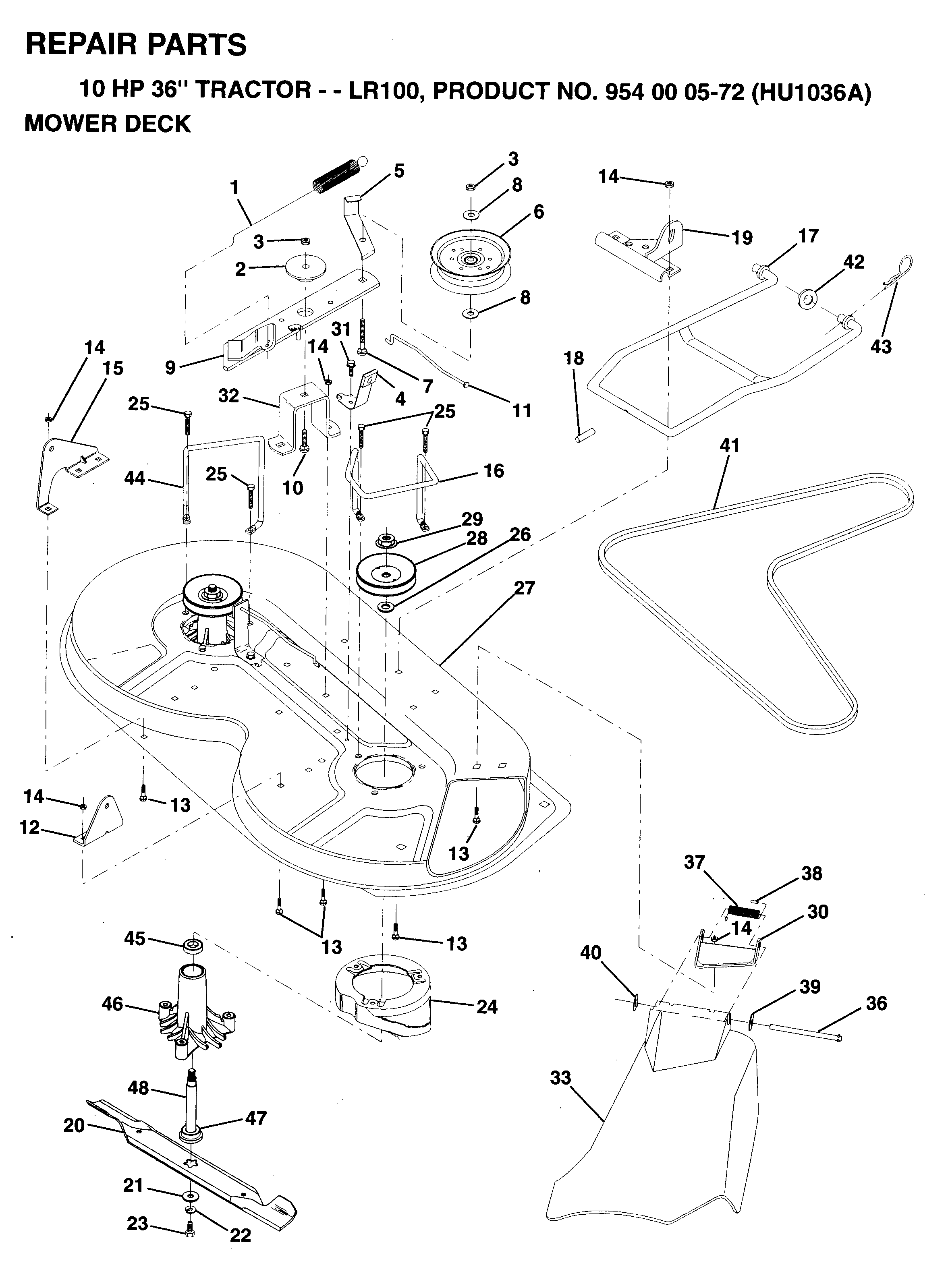 MOWER DECK / CUTTING DECK
