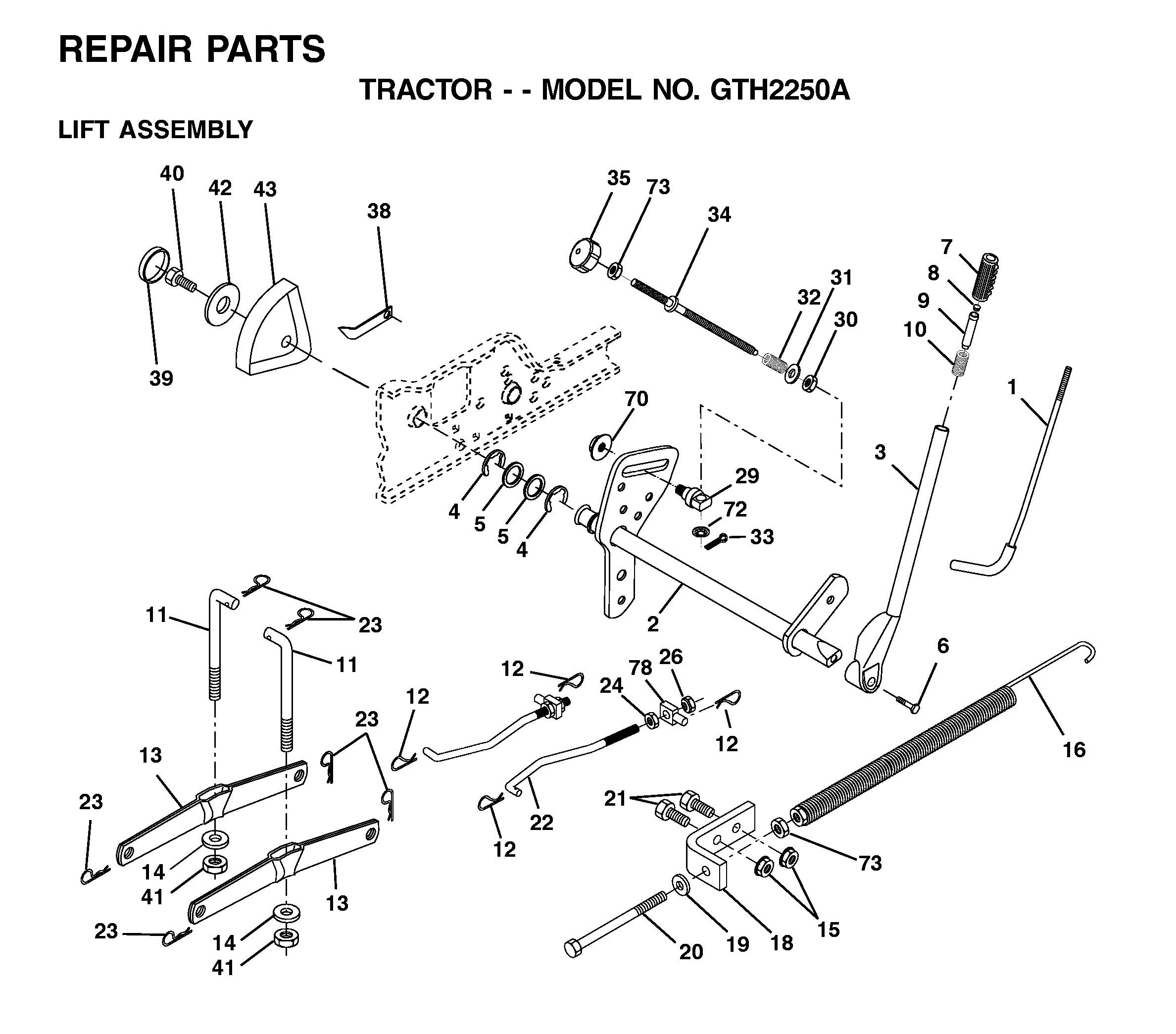 MOWER LIFT / DECK LIFT