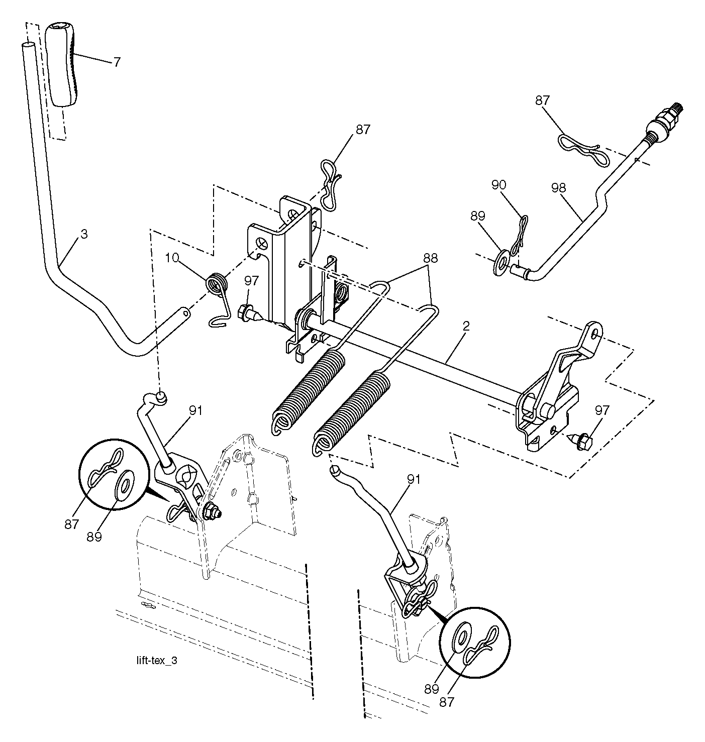 MOWER LIFT / DECK LIFT