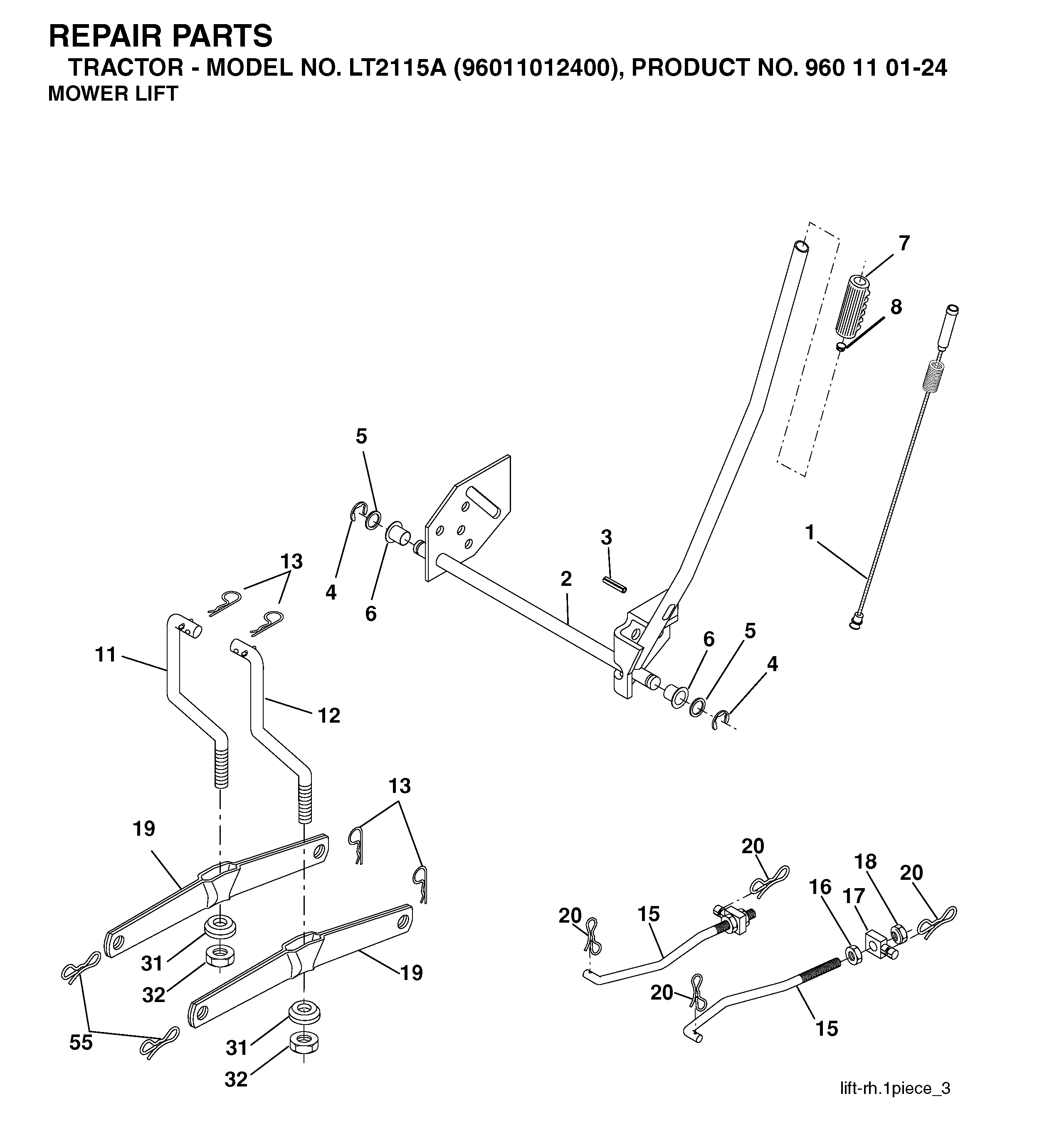 MOWER LIFT / DECK LIFT