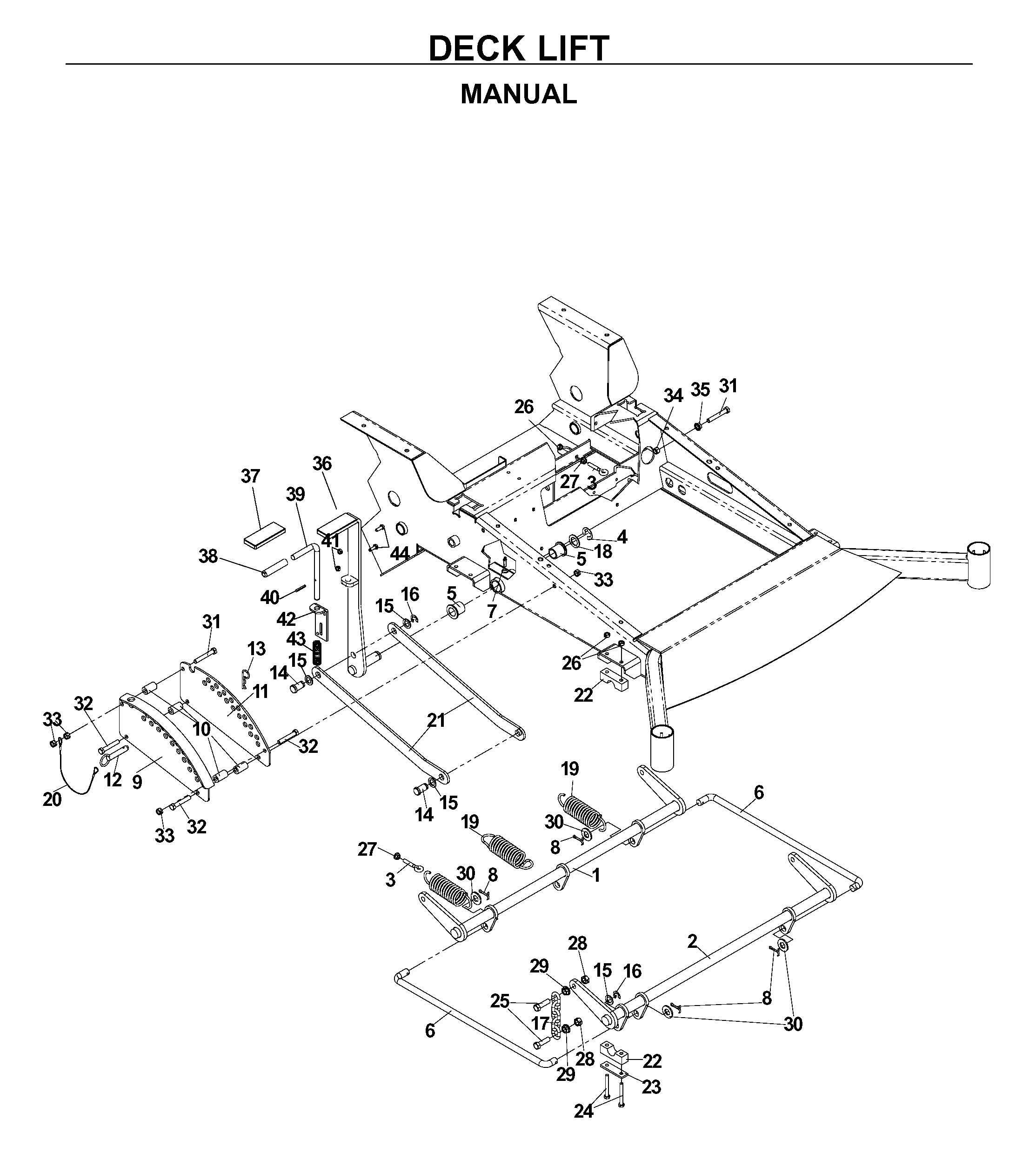 MOWER LIFT / DECK LIFT