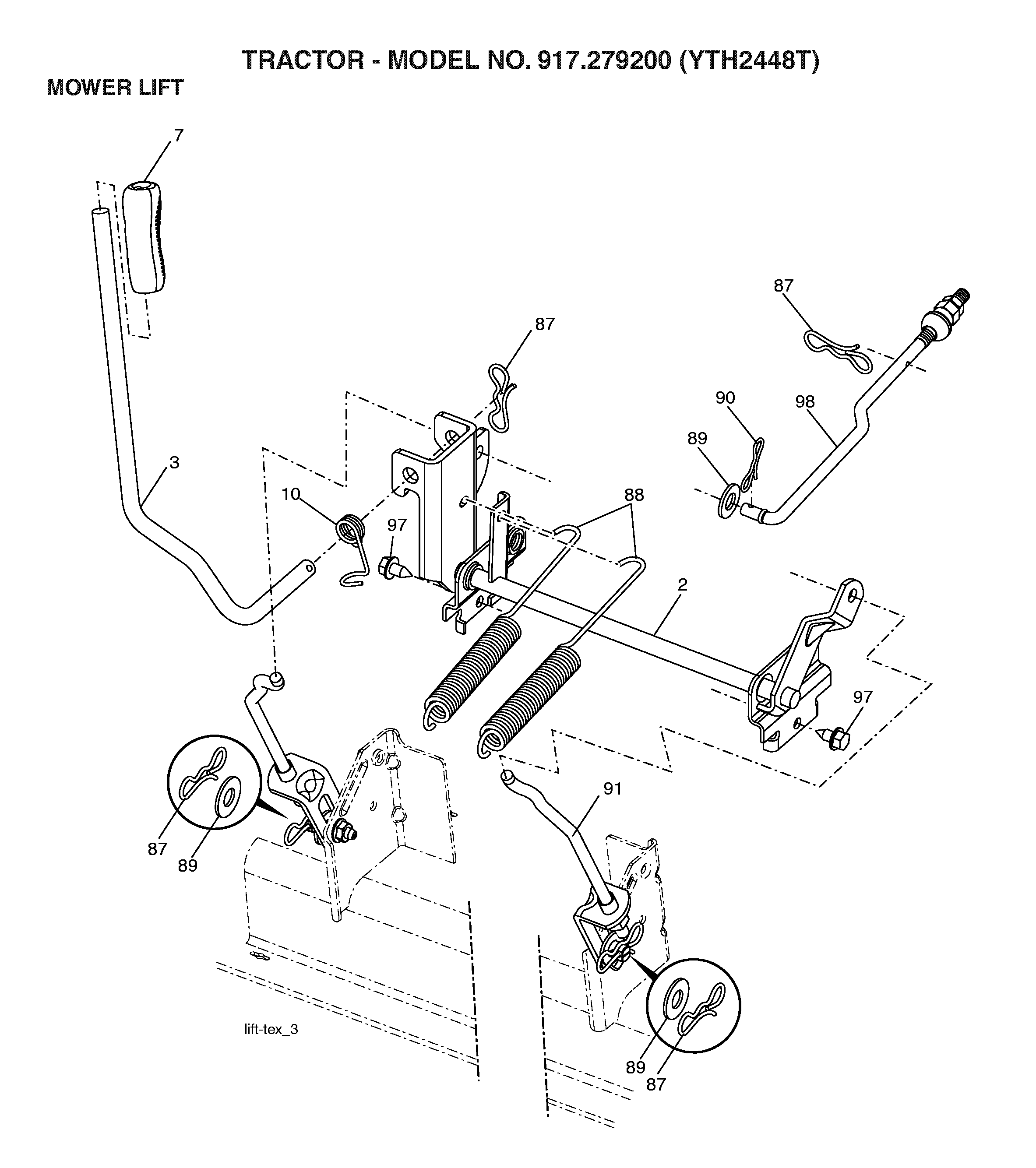 MOWER LIFT / DECK LIFT