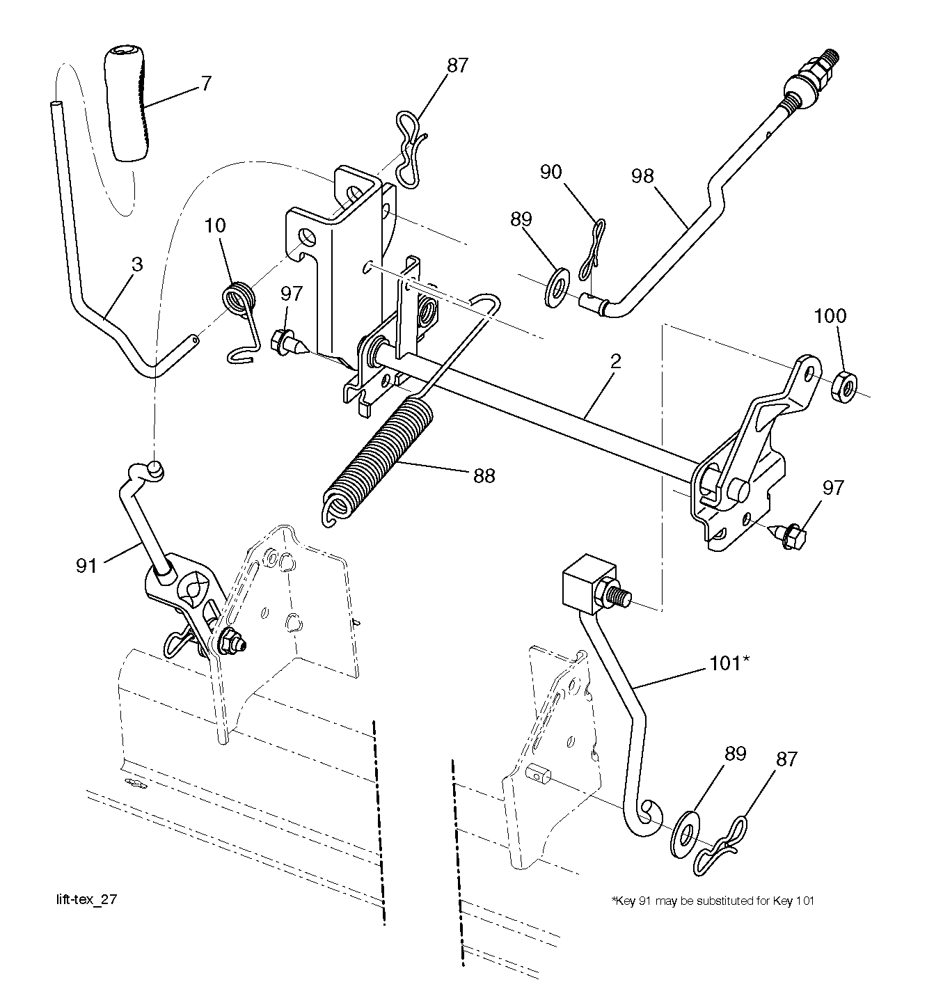 MOWER LIFT / DECK LIFT