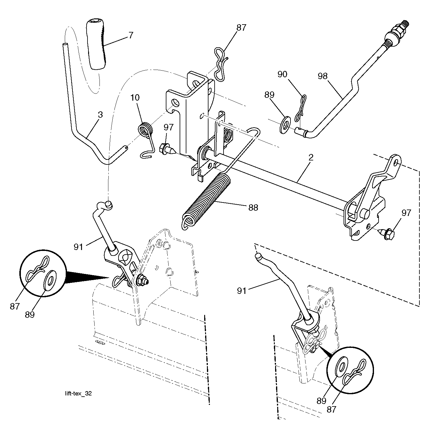 MOWER LIFT / DECK LIFT