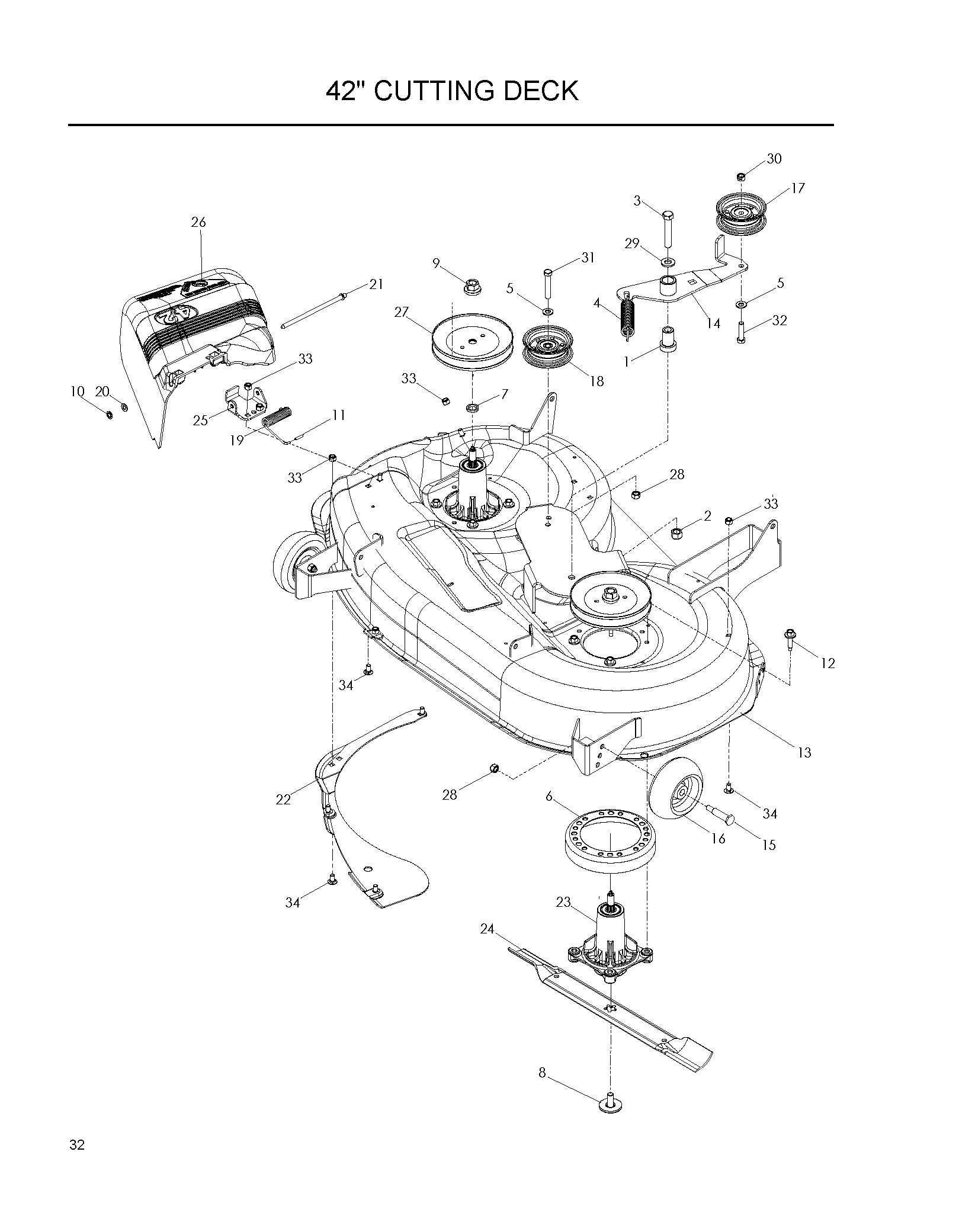 MOWER DECK / CUTTING DECK