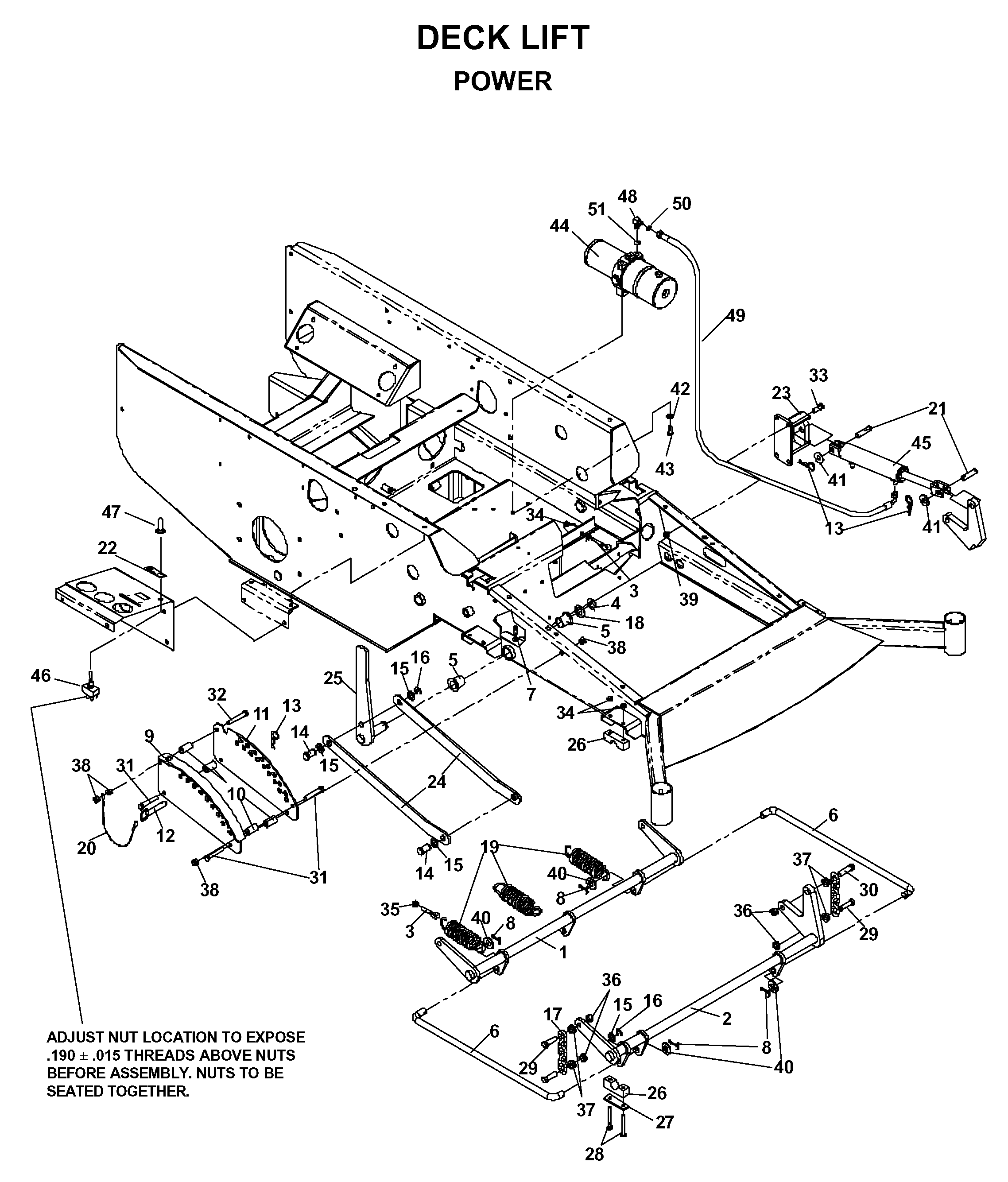 MOWER LIFT / DECK LIFT