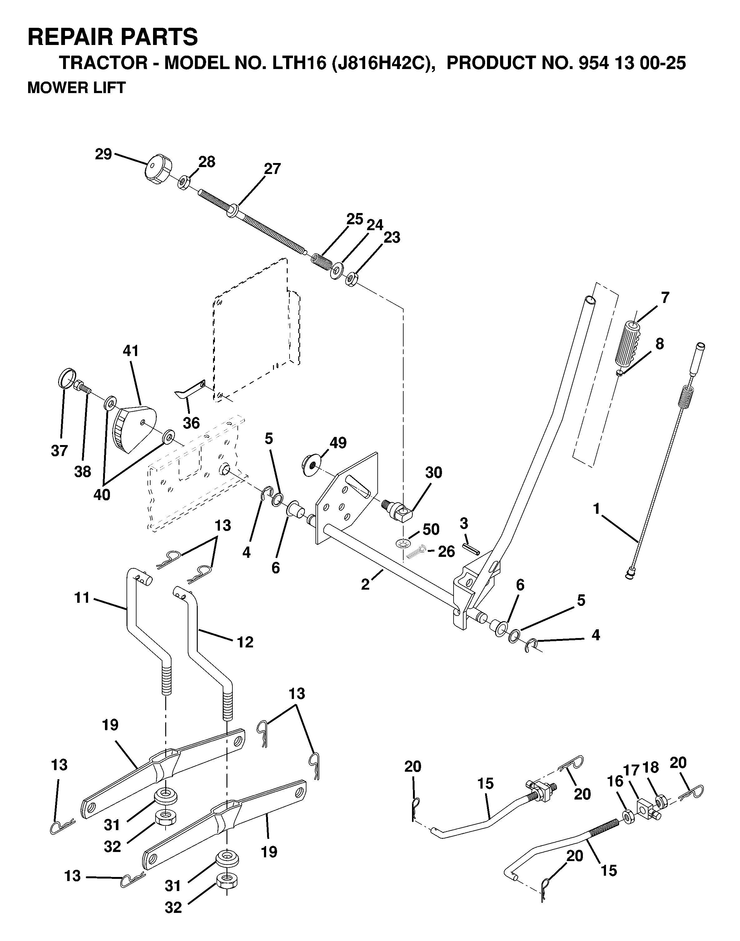MOWER LIFT / DECK LIFT