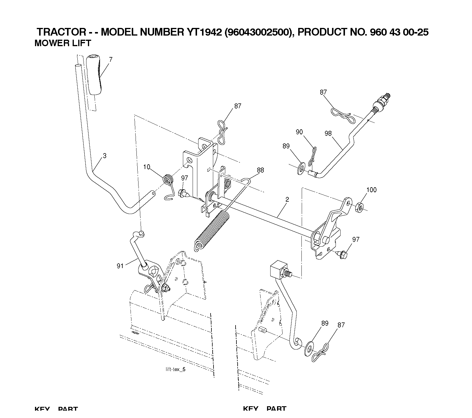 MOWER LIFT / DECK LIFT