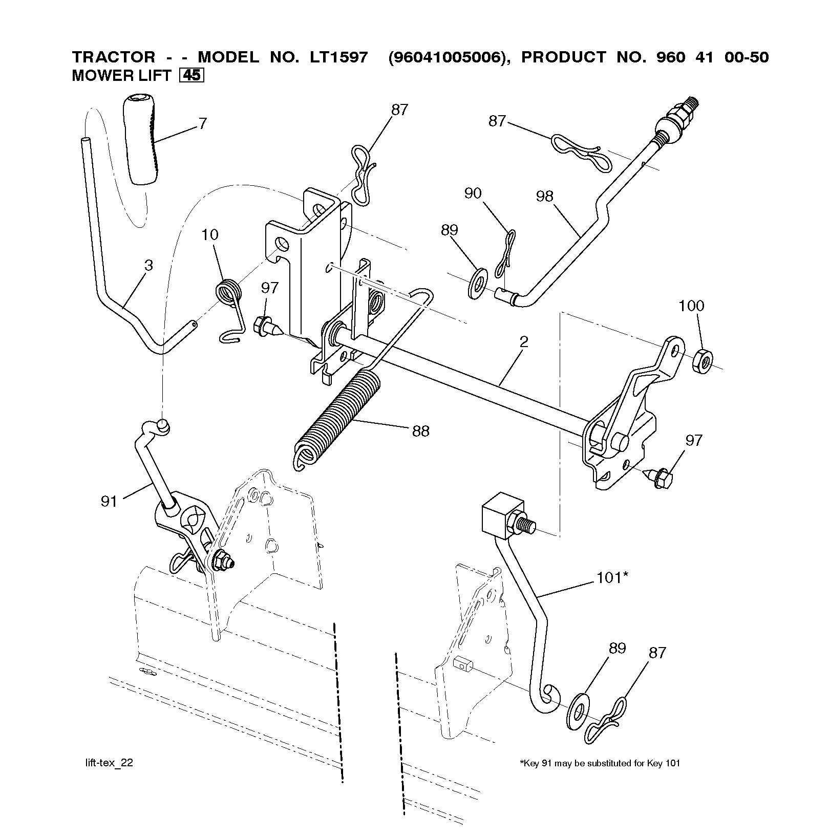 MOWER LIFT / DECK LIFT