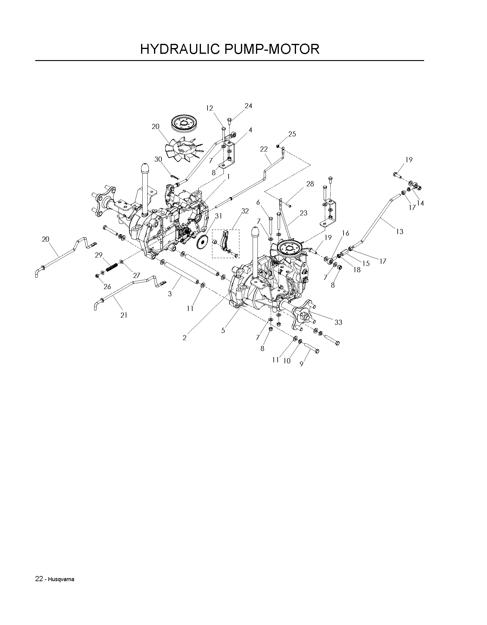 HYDRAULIC PUMP - MOTOR