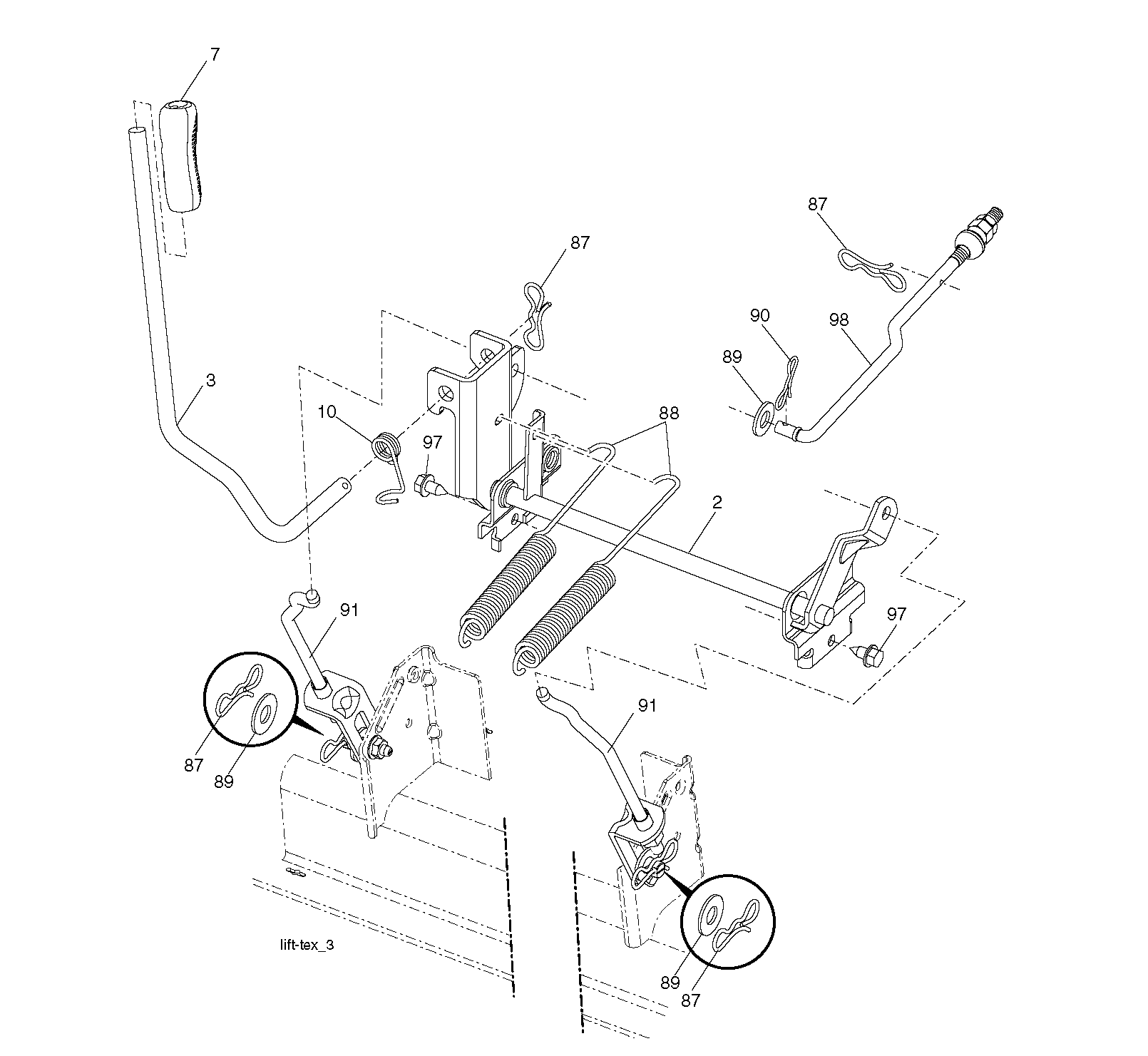 MOWER LIFT / DECK LIFT