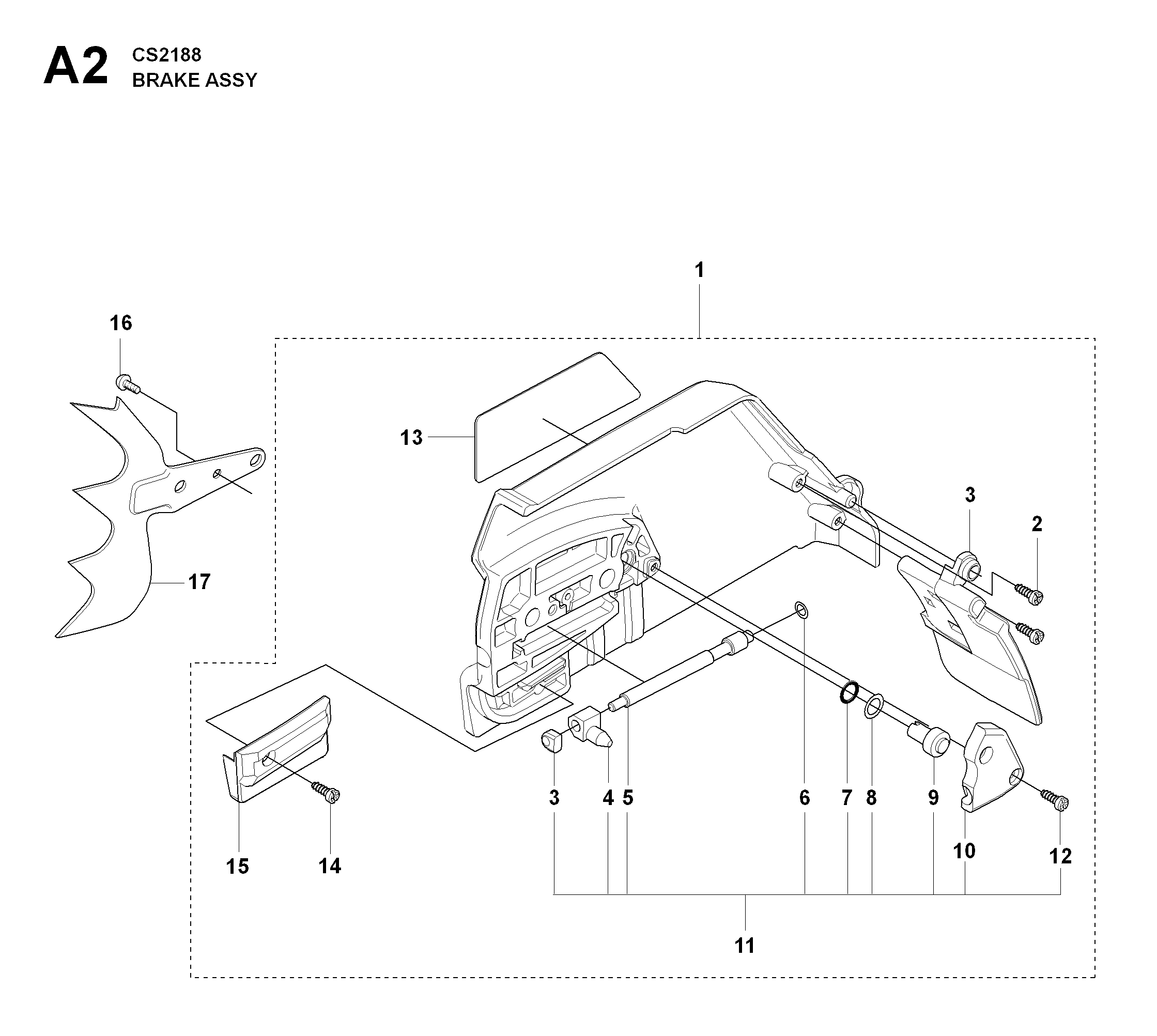 MOWER LIFT LEVER