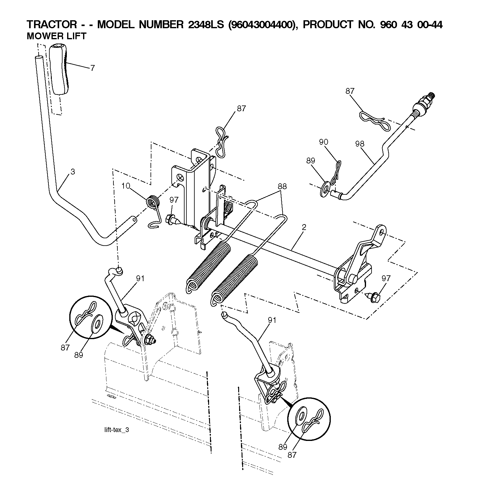 MOWER LIFT / DECK LIFT