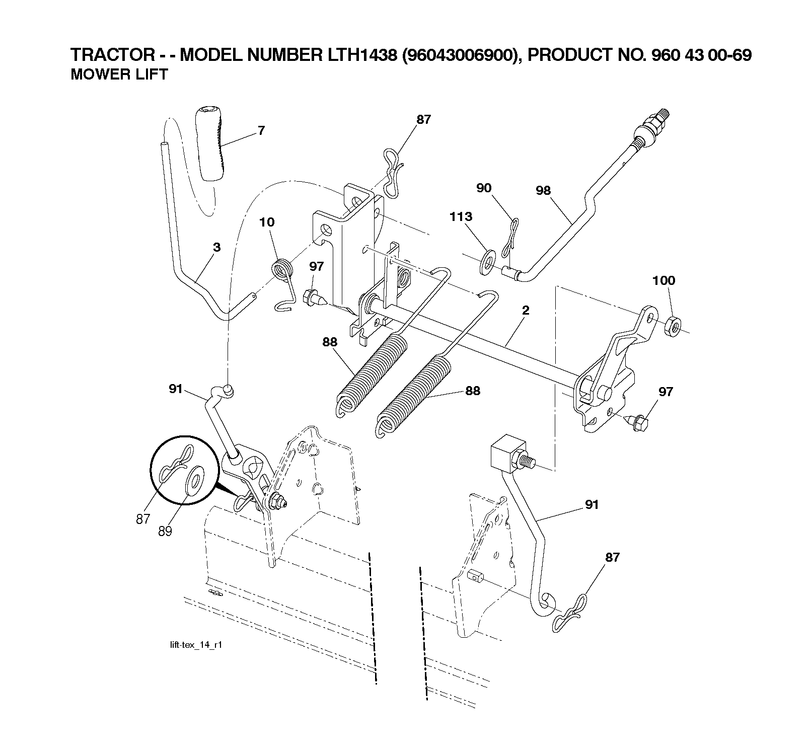 MOWER LIFT / DECK LIFT