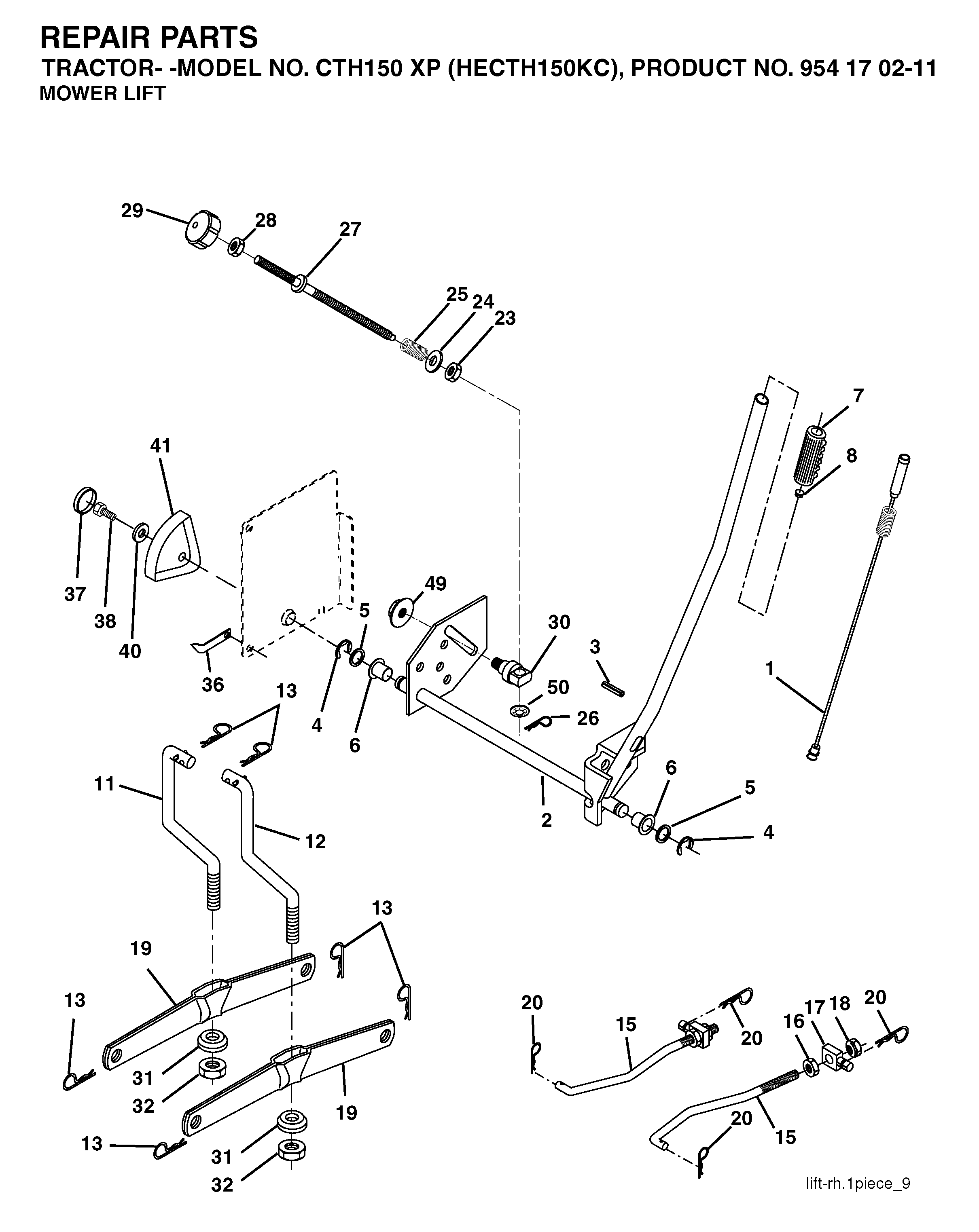 MOWER LIFT / DECK LIFT