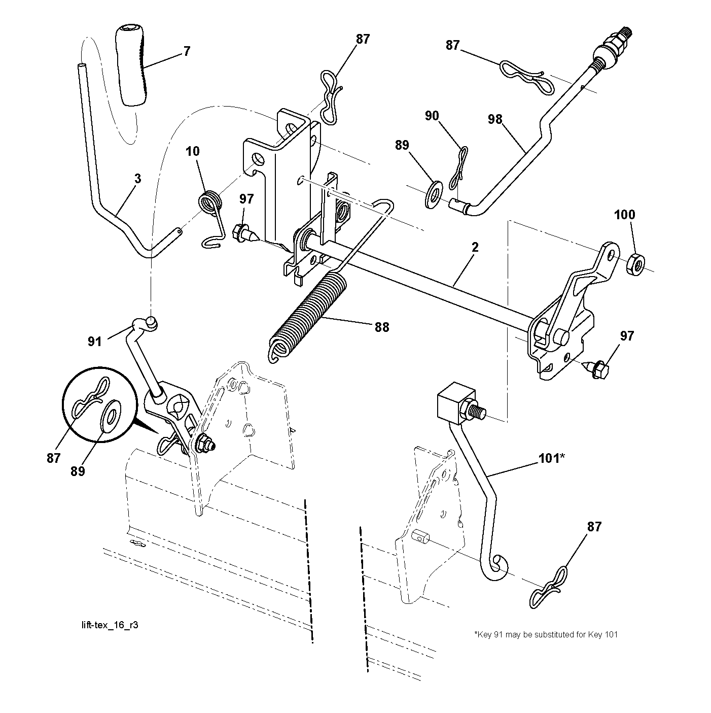 MOWER LIFT / DECK LIFT