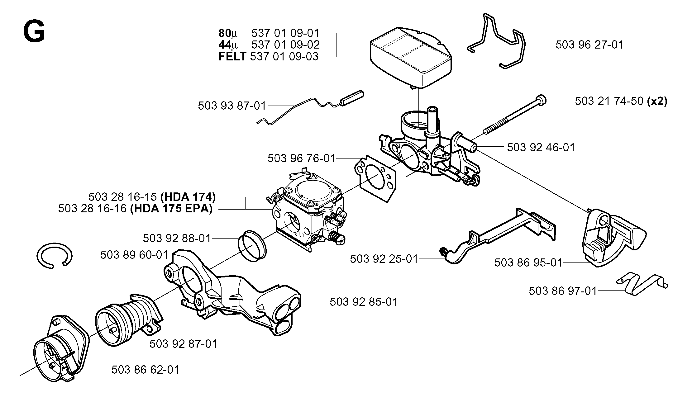 CARBURETOR & AIR FILTER