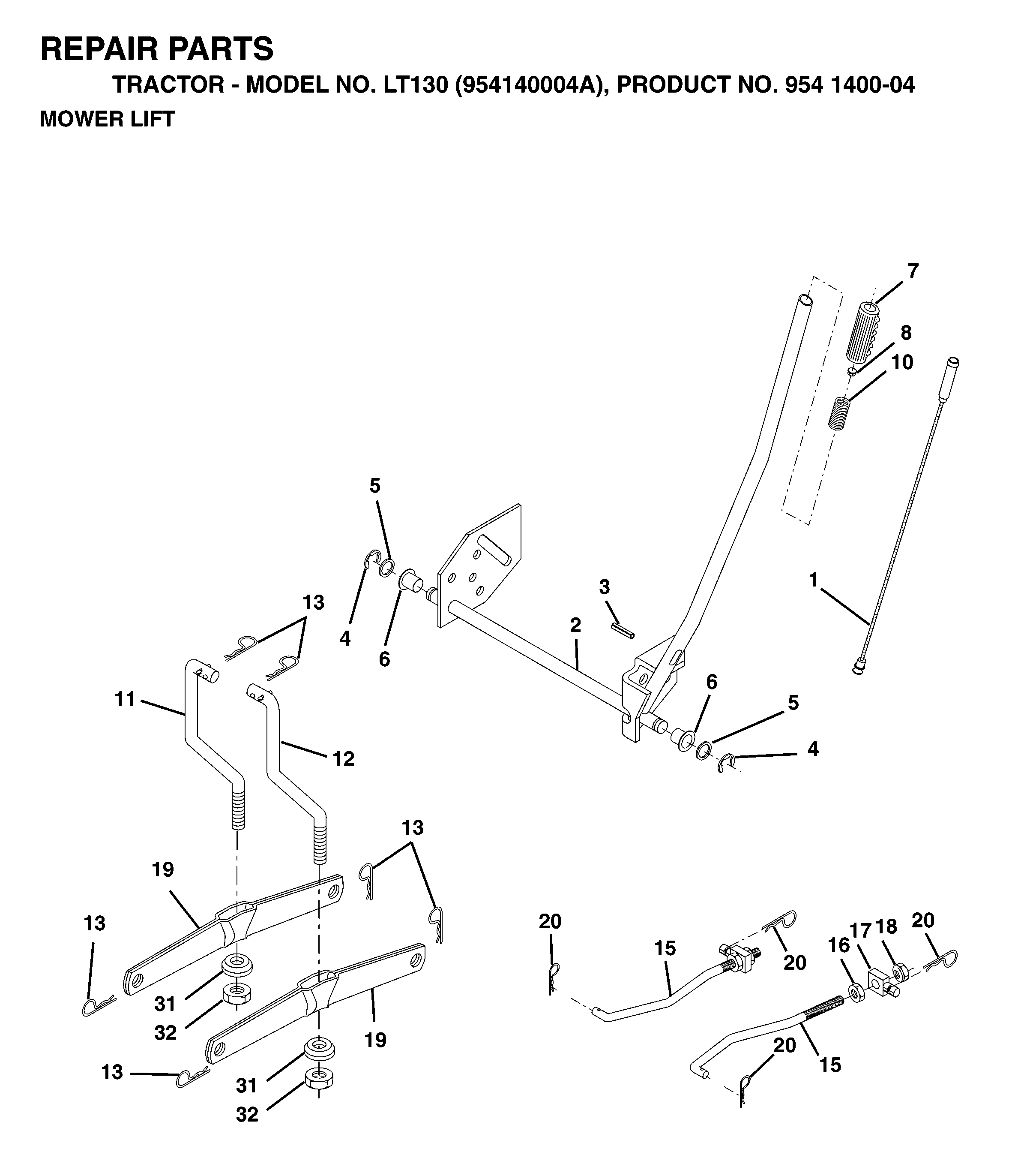 MOWER LIFT / DECK LIFT