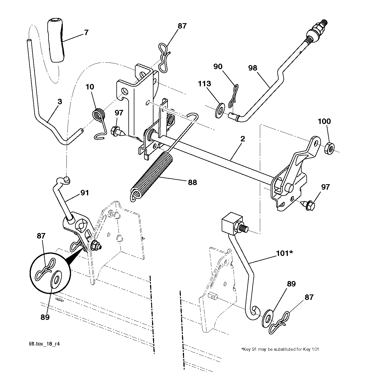 MOWER LIFT / DECK LIFT