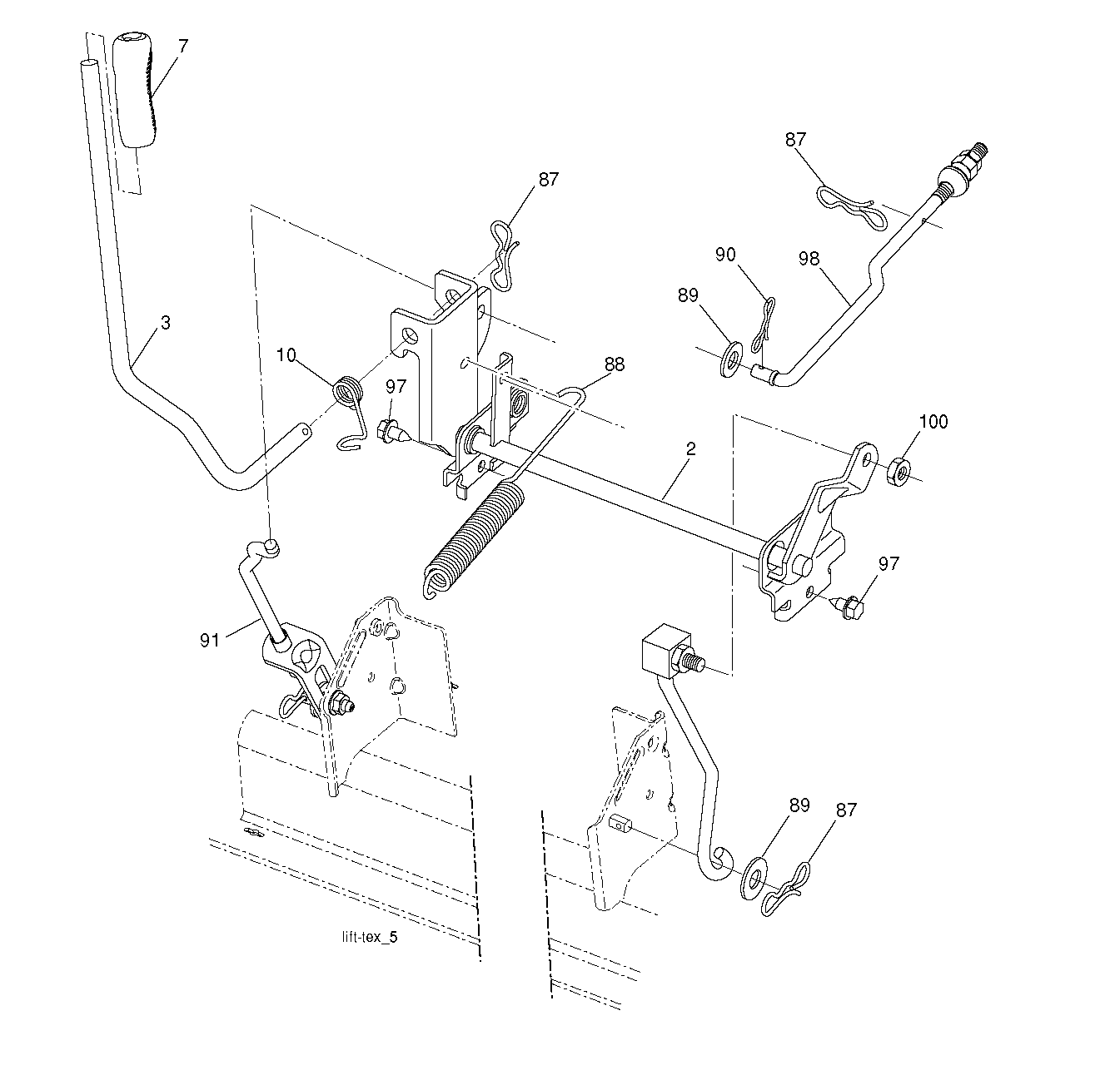 MOWER LIFT / DECK LIFT