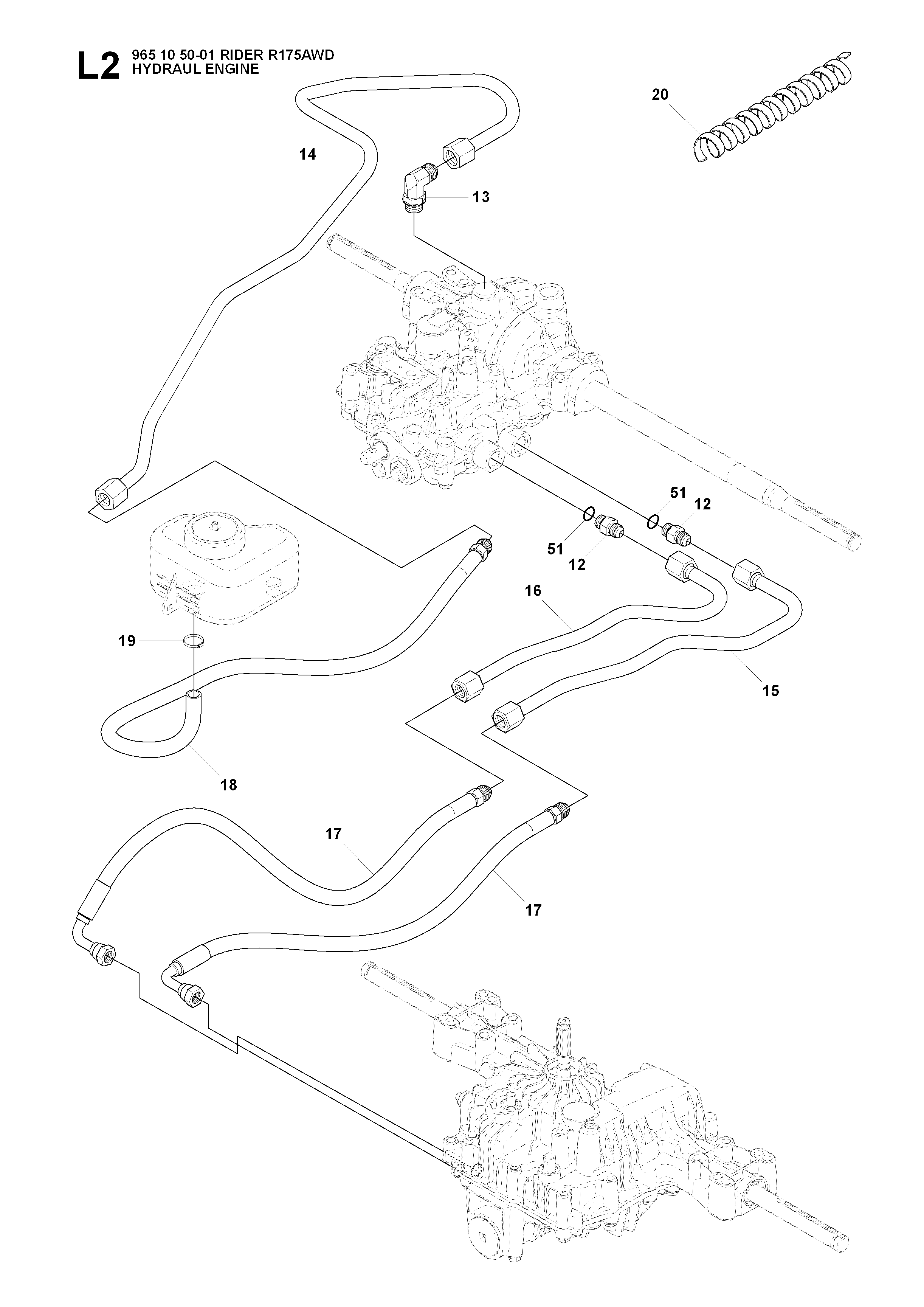 HYDRAULIC PUMP - MOTOR