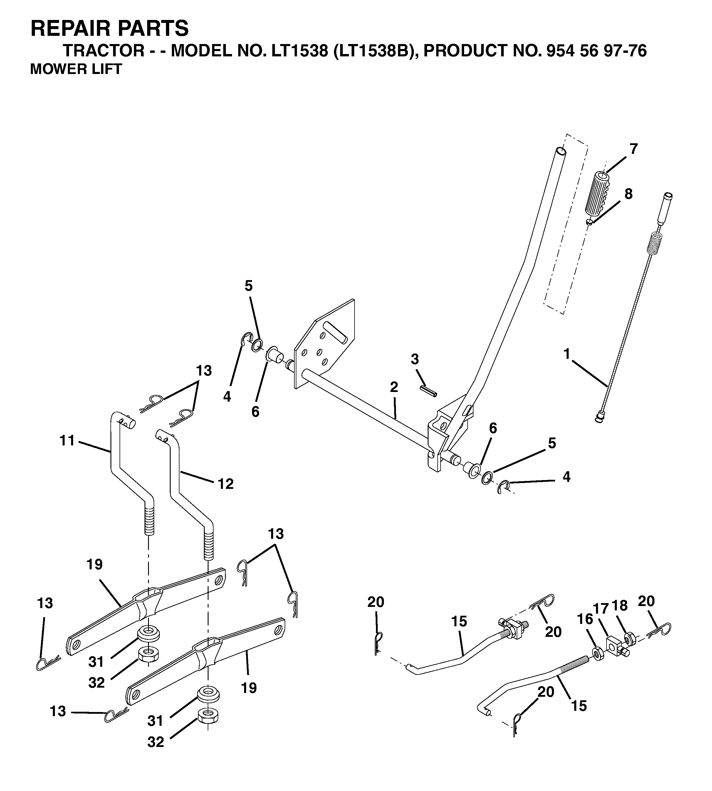 MOWER LIFT / DECK LIFT
