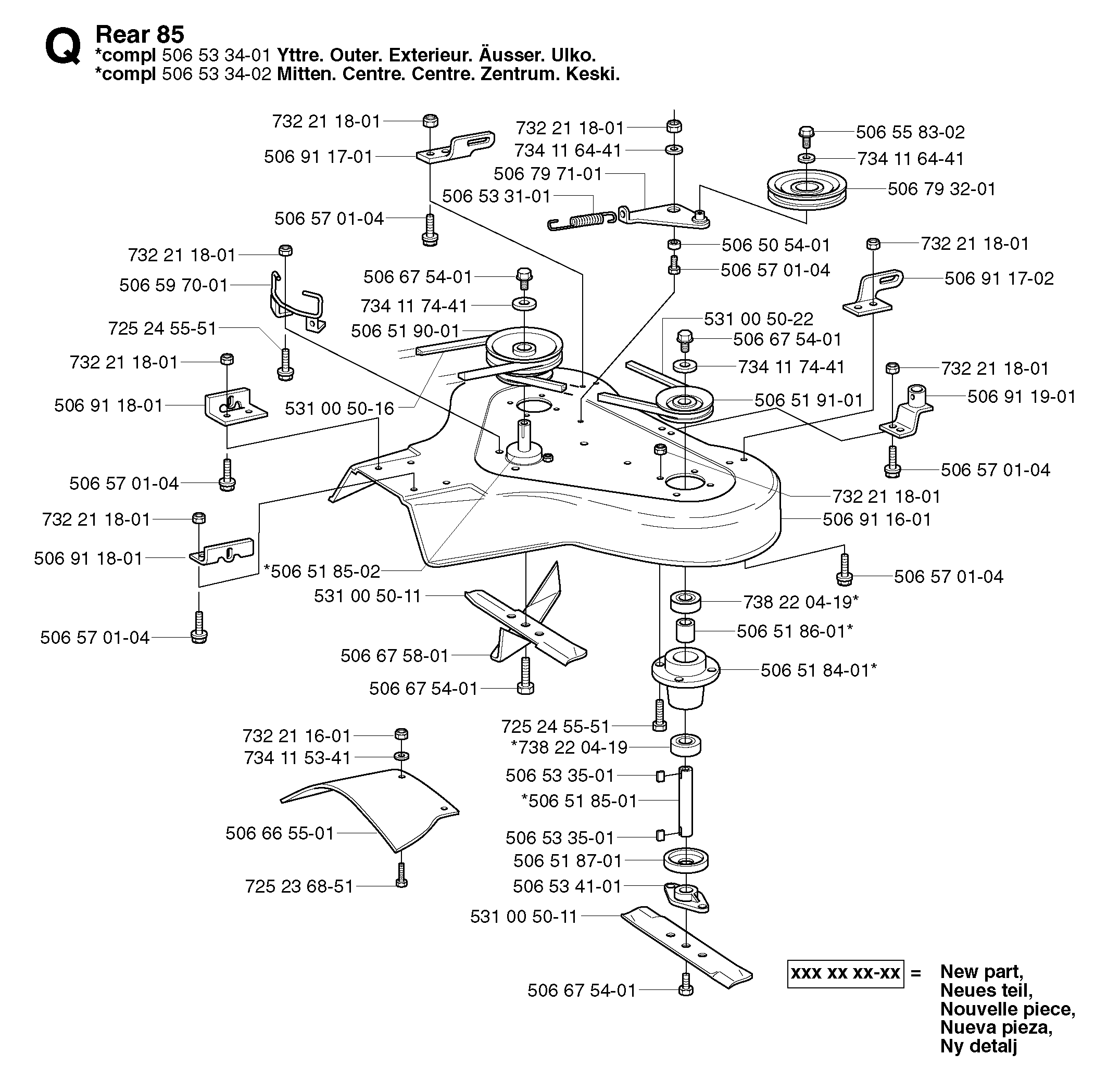 MOWER DECK / CUTTING DECK