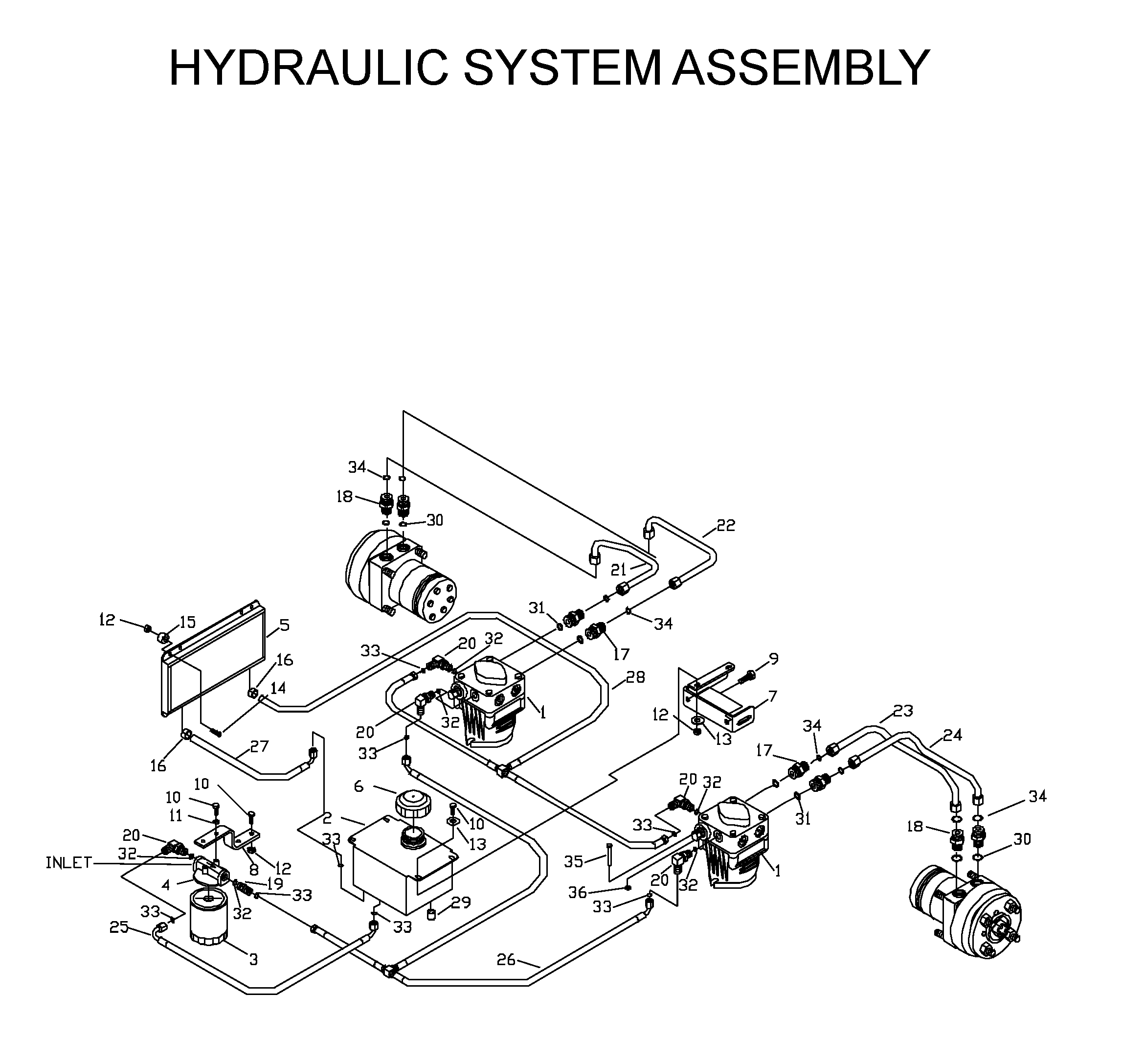 HYDRAULIC PUMP - MOTOR