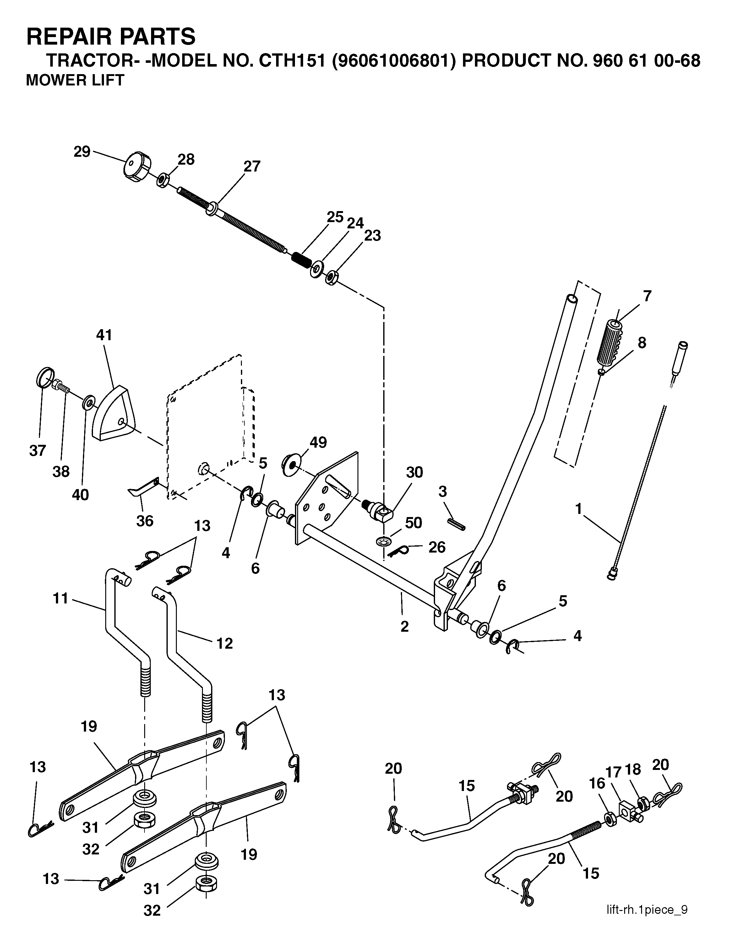 MOWER LIFT / DECK LIFT