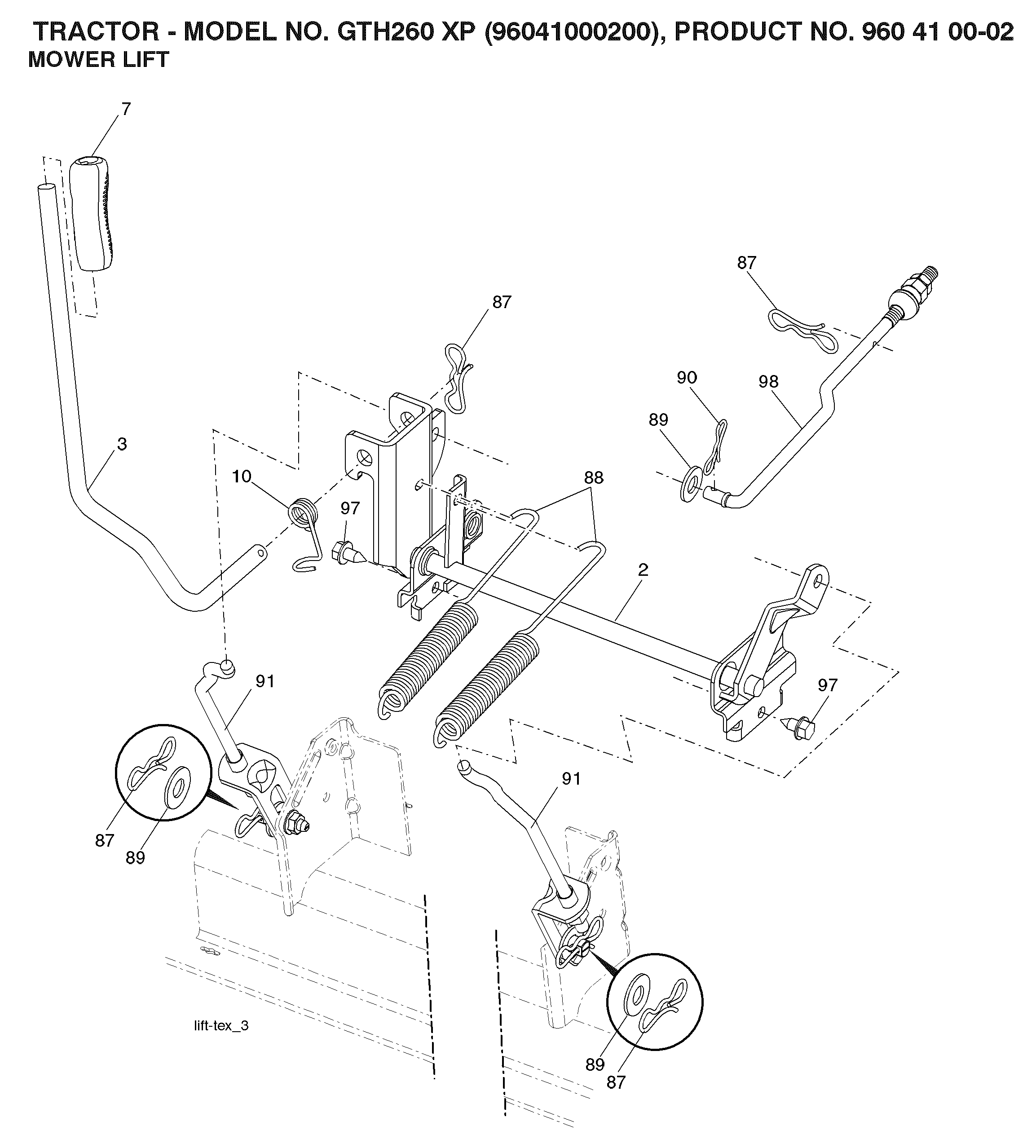 MOWER LIFT / DECK LIFT