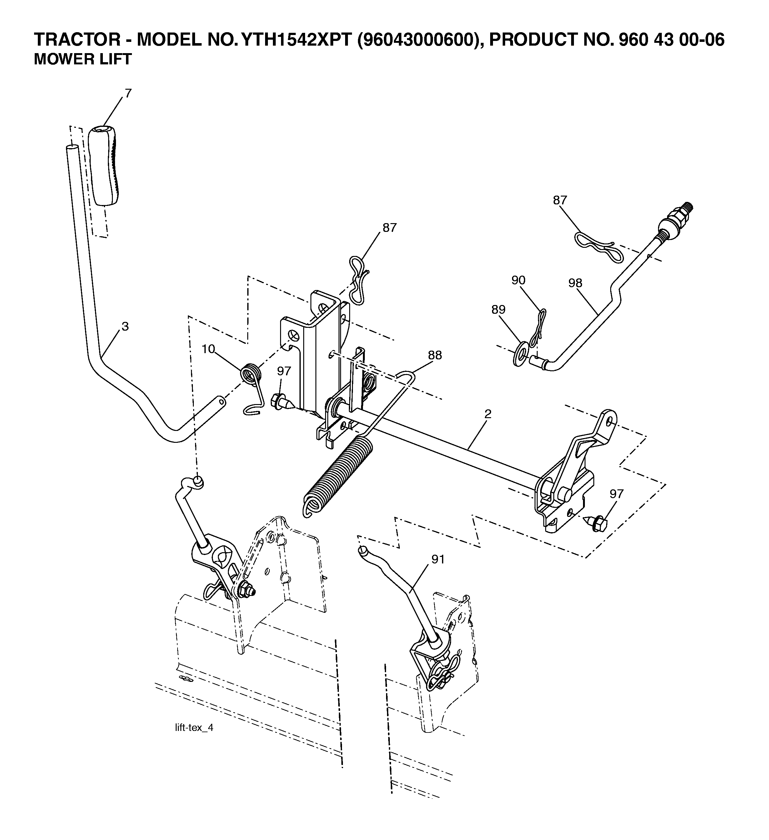 MOWER LIFT / DECK LIFT