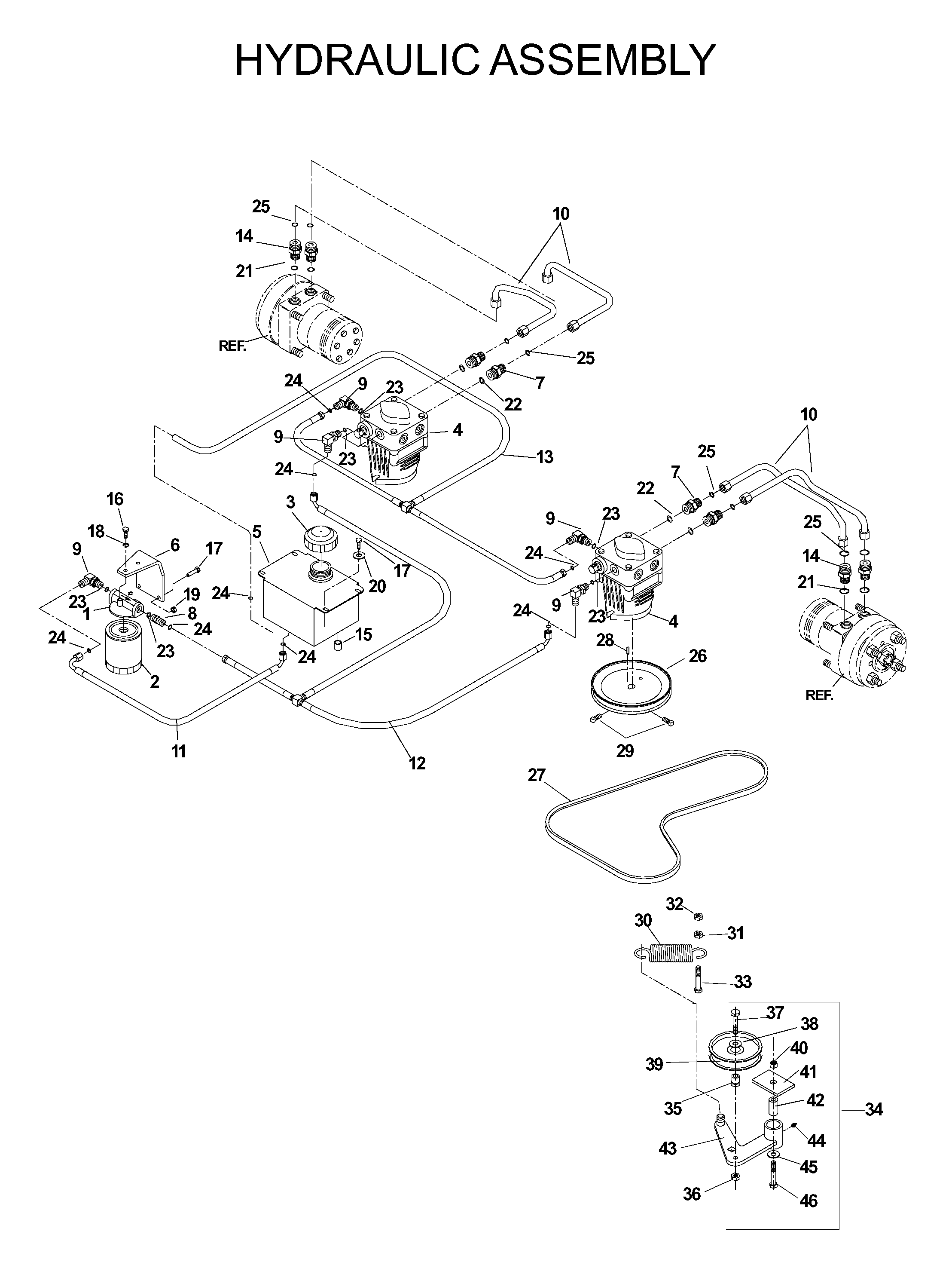 HYDRAULIC PUMP - MOTOR
