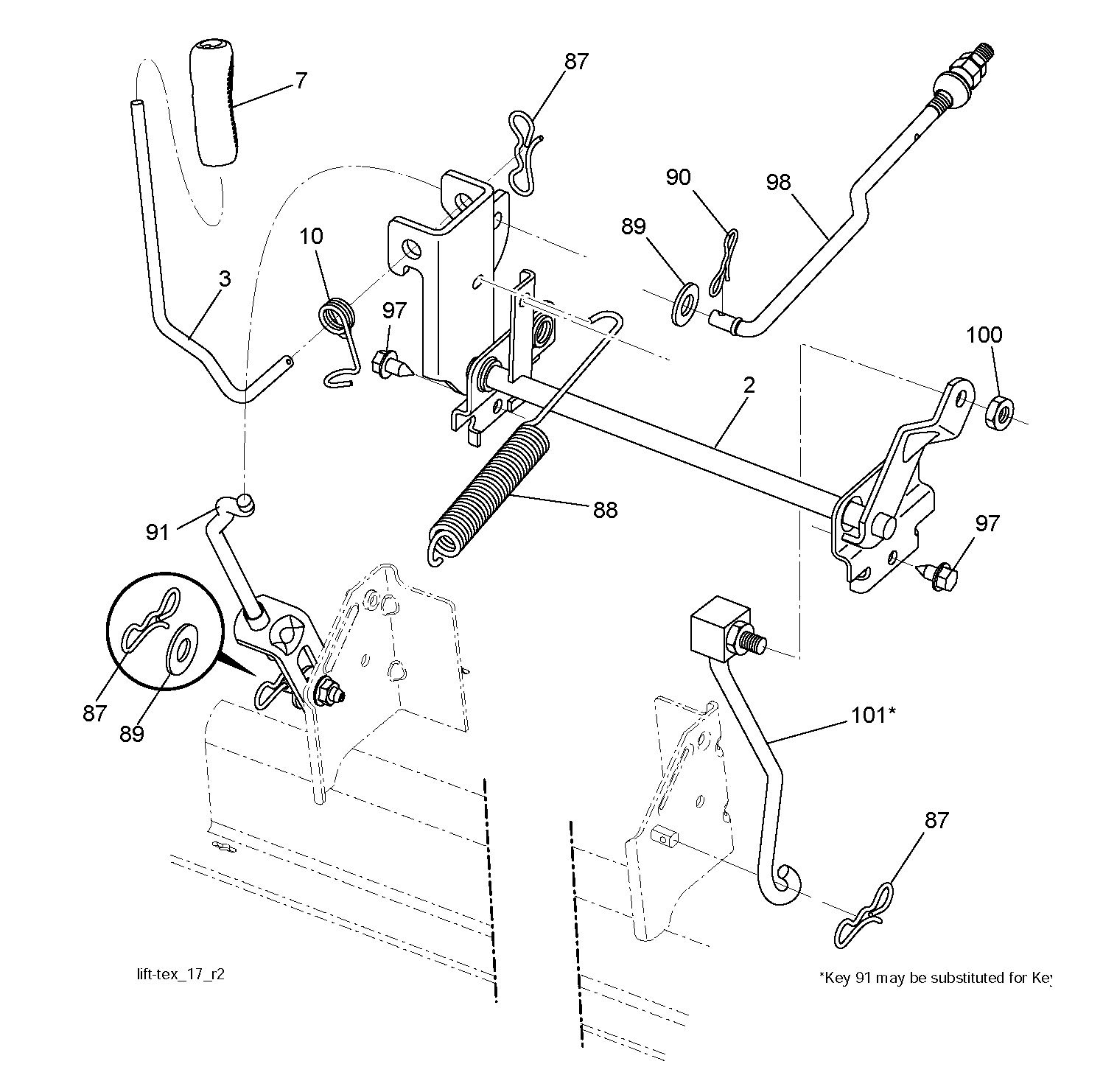 MOWER LIFT / DECK LIFT
