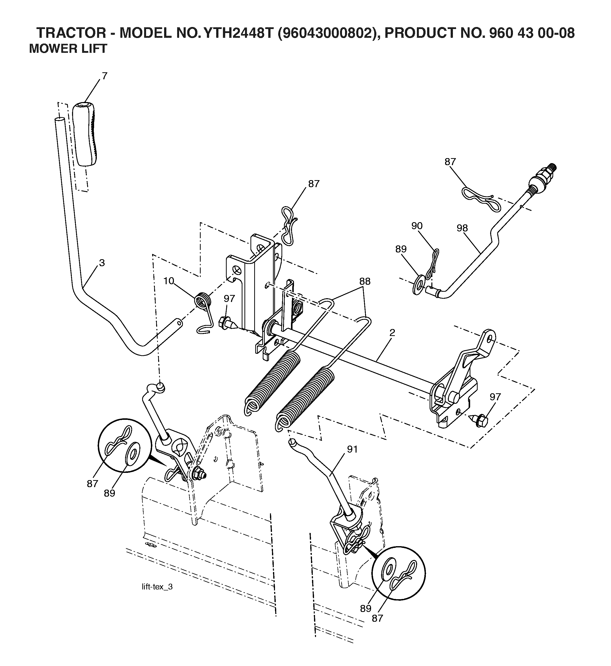 MOWER LIFT / DECK LIFT