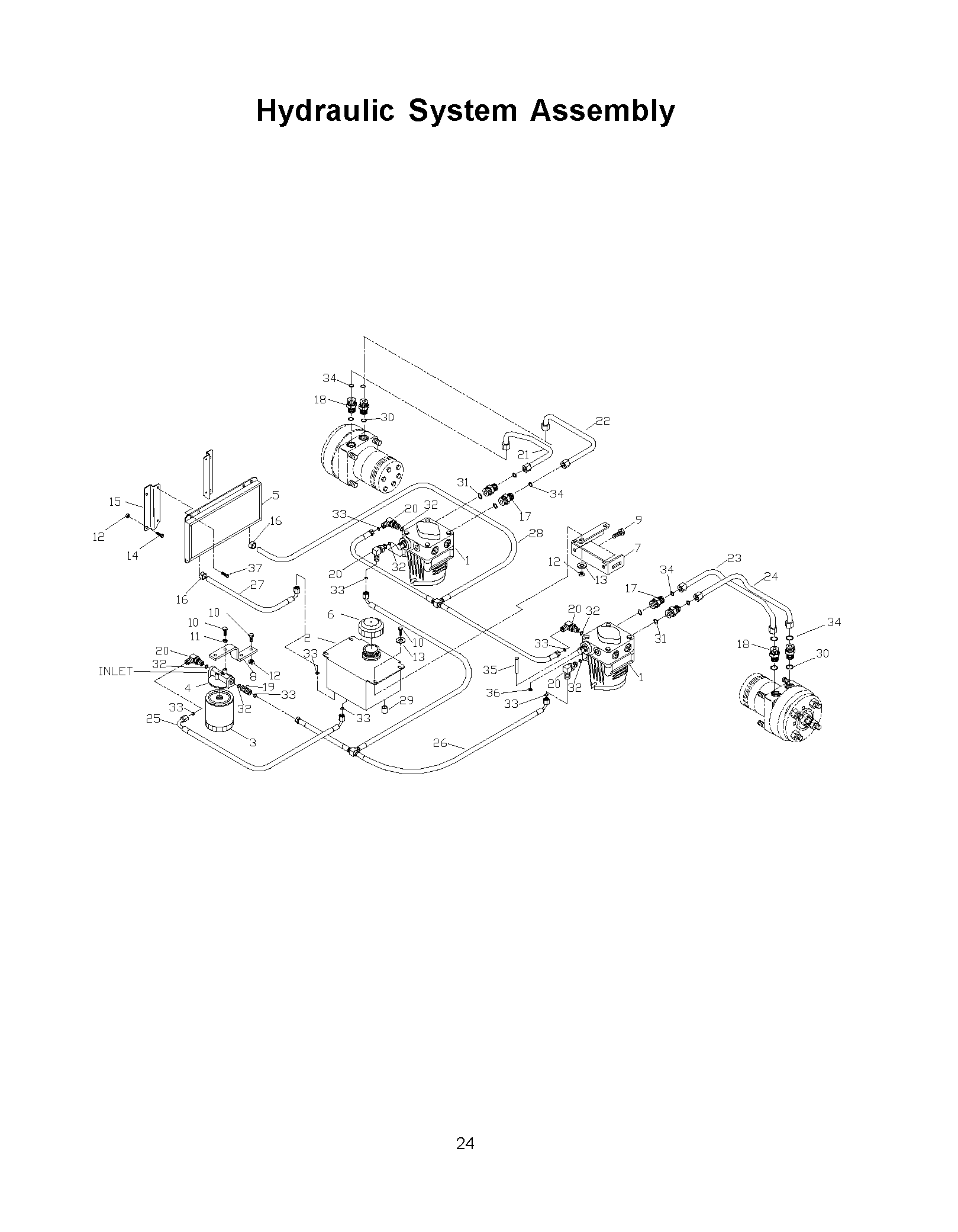 HYDRAULIC PUMP - MOTOR